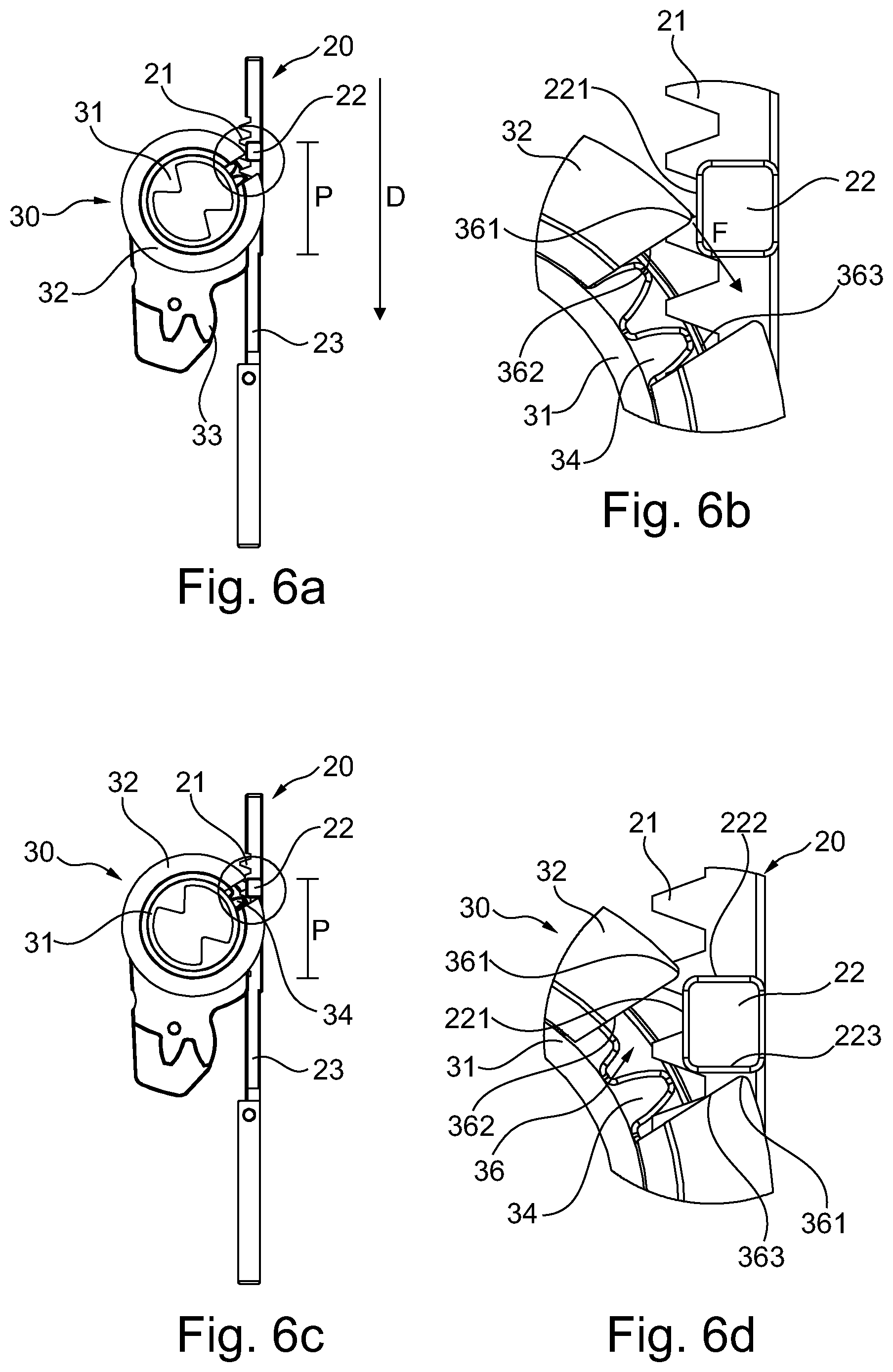 Patent US12378795 Figure 7 – Locking device with a catch arrangement