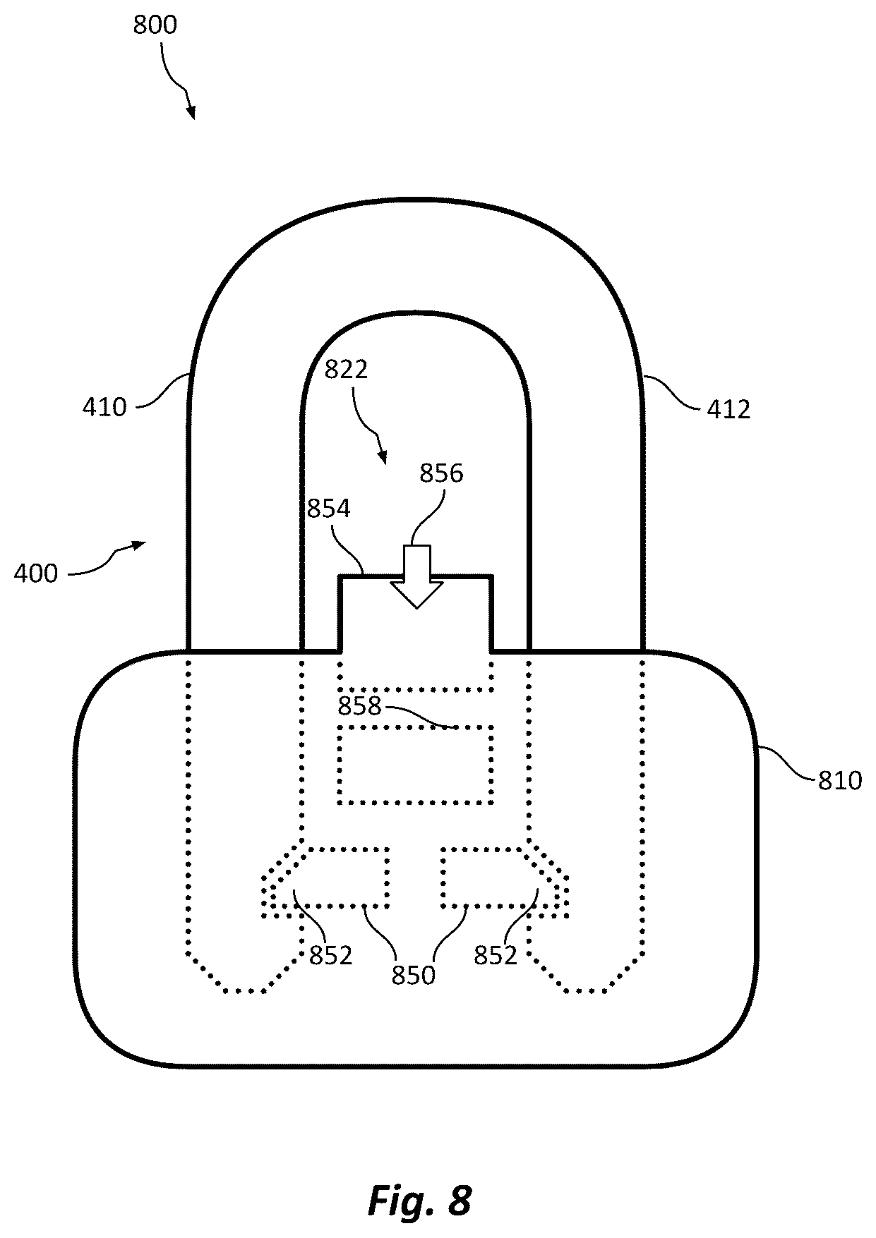 Patent US12378796 Figure 8 – Electronic lock with service subscription