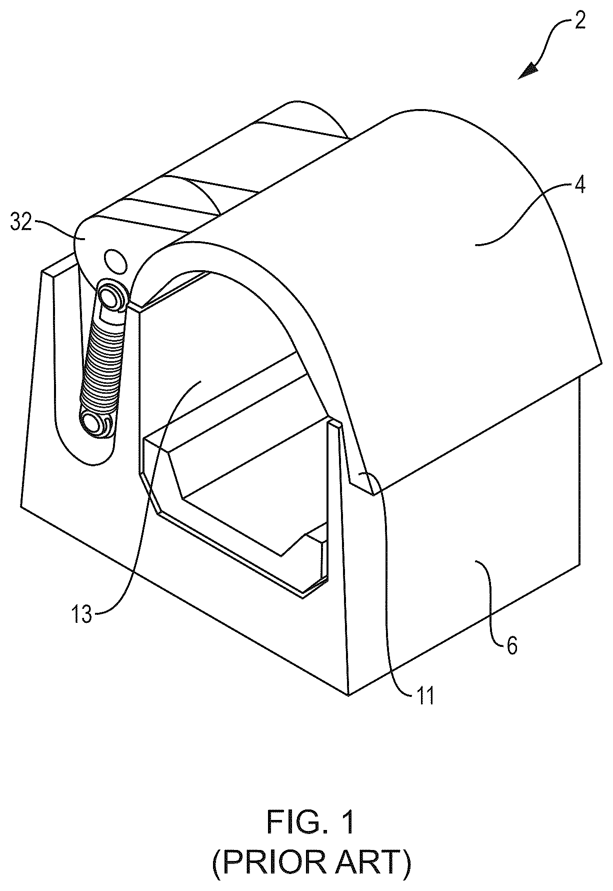 Patent US12378797 Figure 1 – Magnetically resistant solenoid activated lock release for use in a locking device