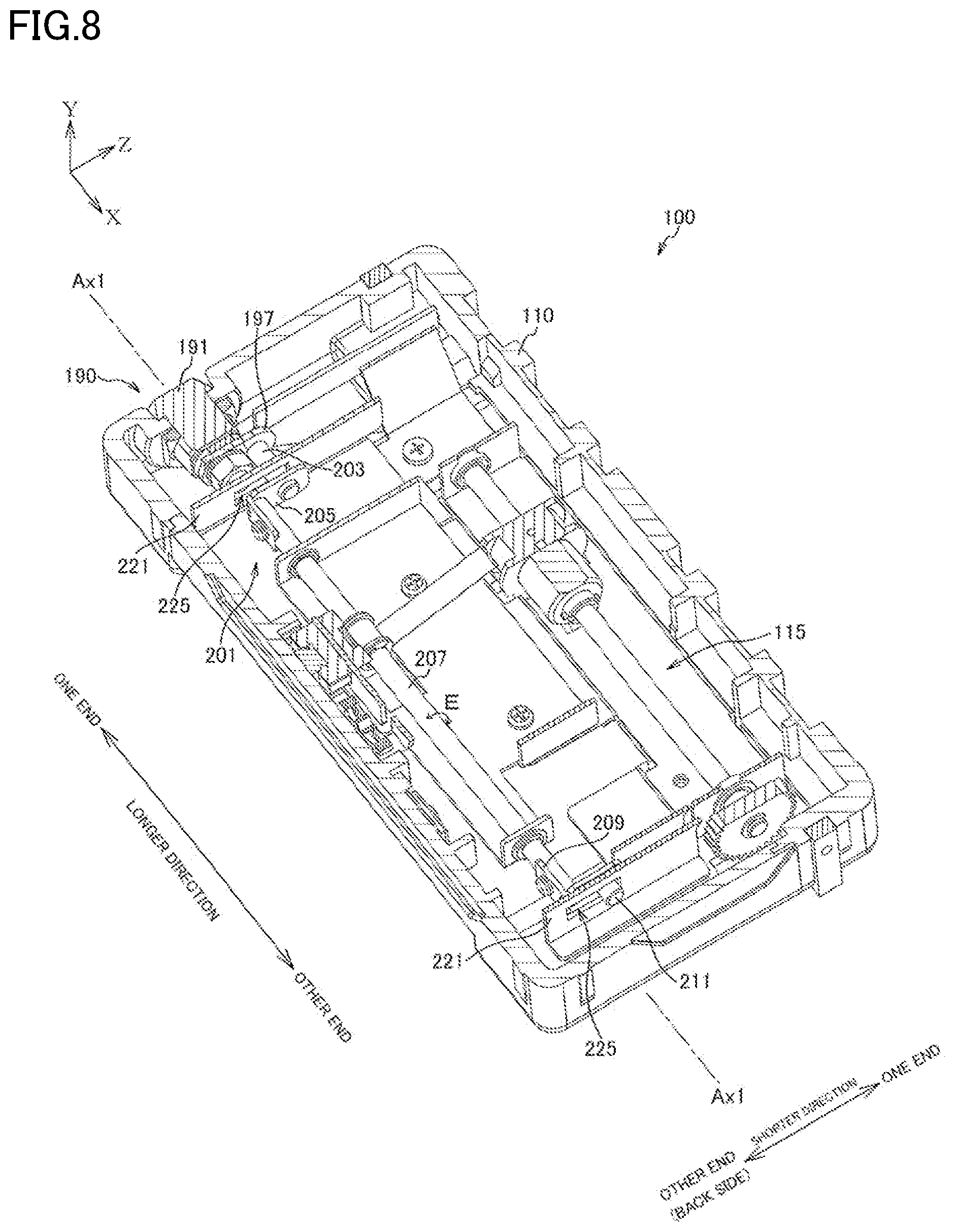 Patent US12378798 Figure 8 – Locking/unlocking device
