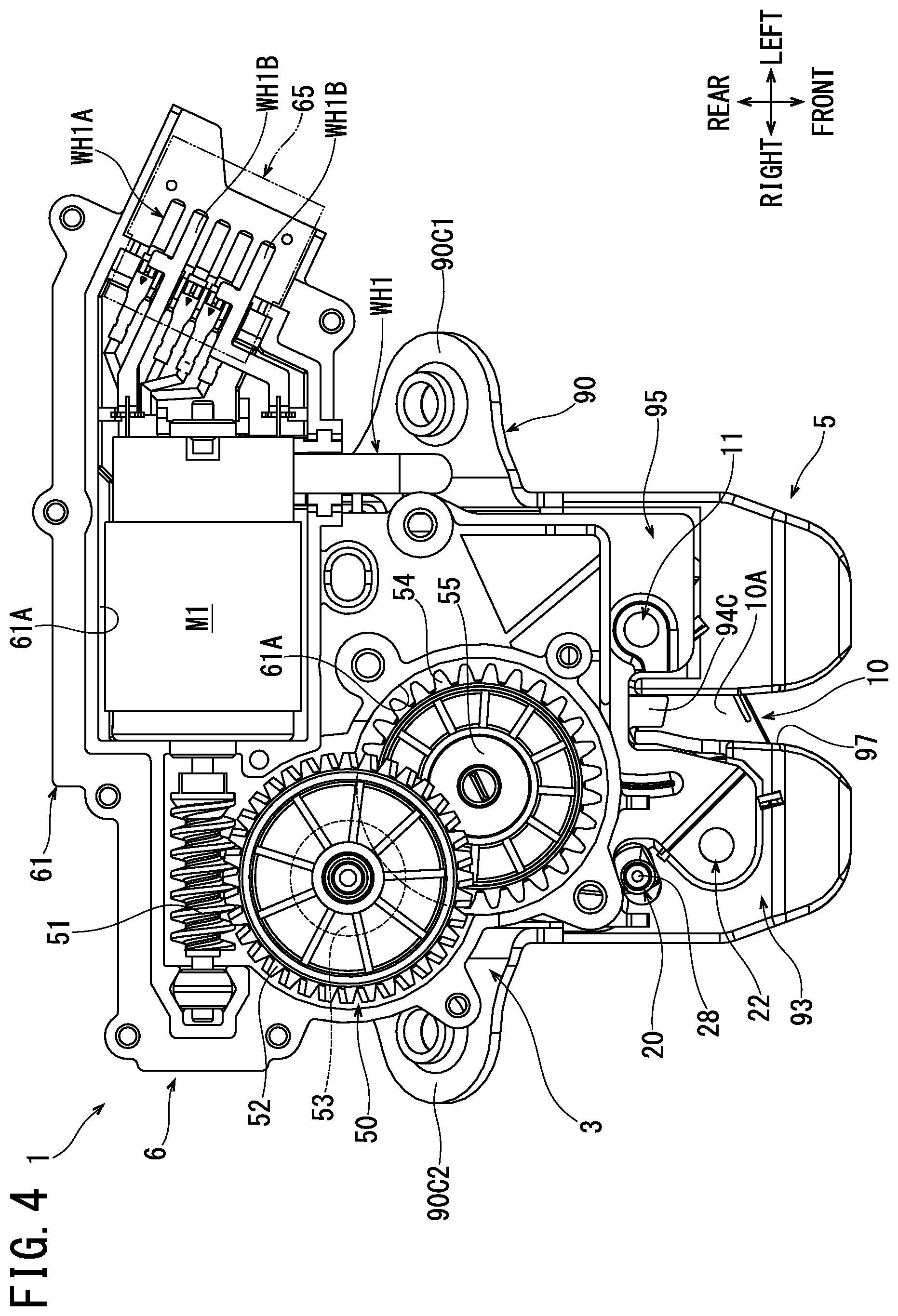 Patent US12378800 Figure 3 – Lock apparatus for vehicle open/close body