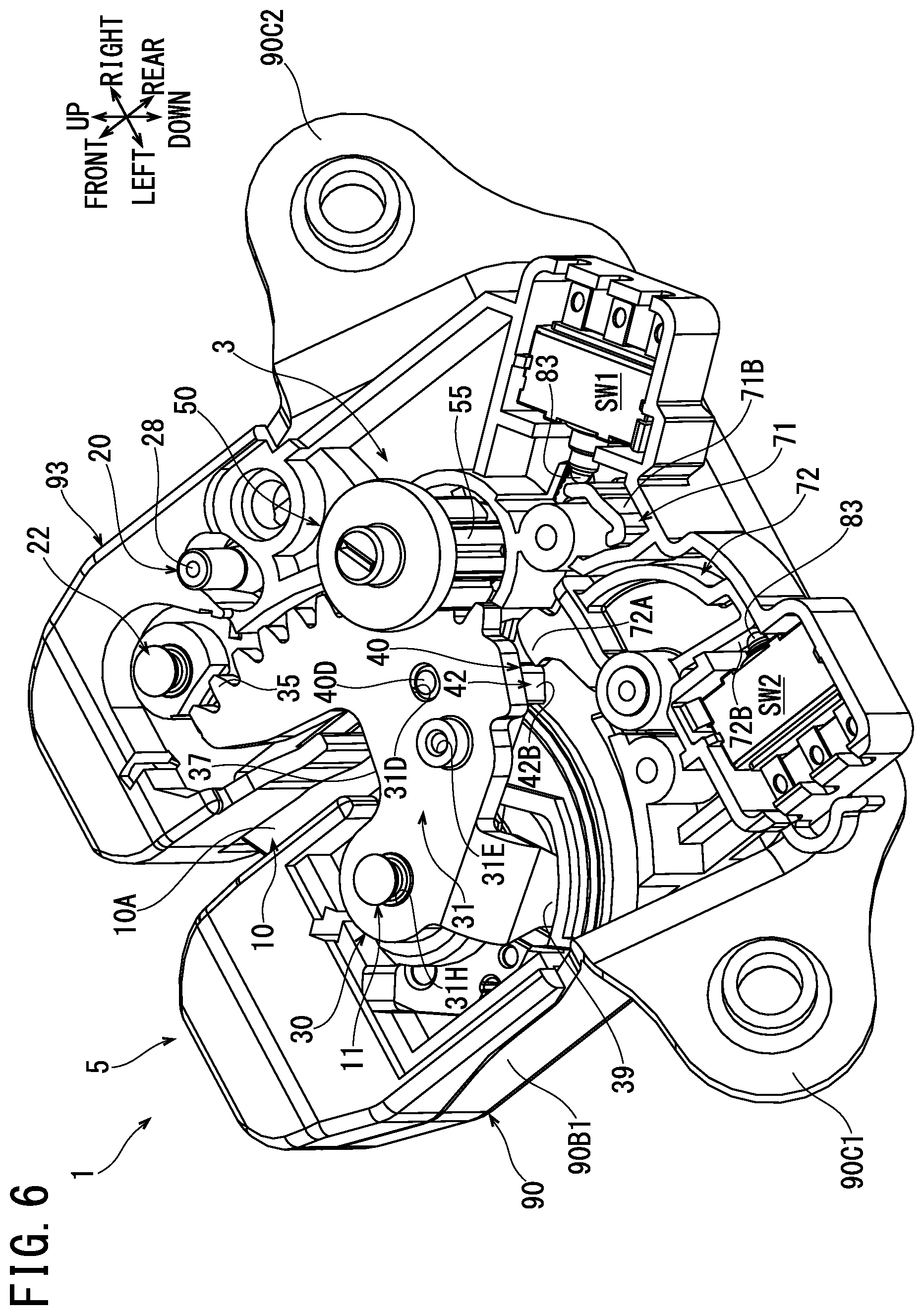 Patent US12378800 Figure 5 – Lock apparatus for vehicle open/close body