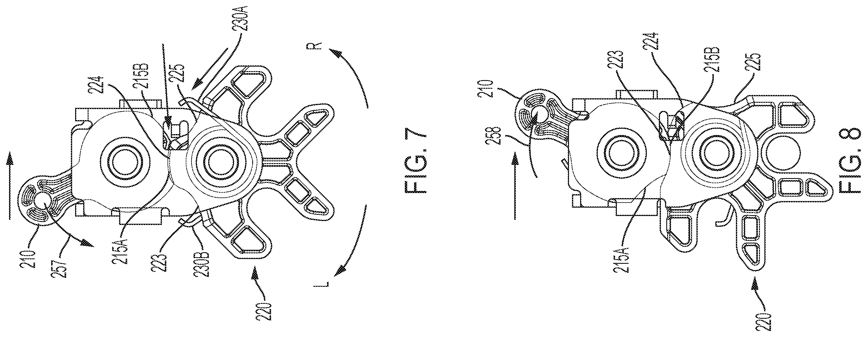 Patent US12378802 Figure 5 – Rotary latch assembly with multiple striker engagements