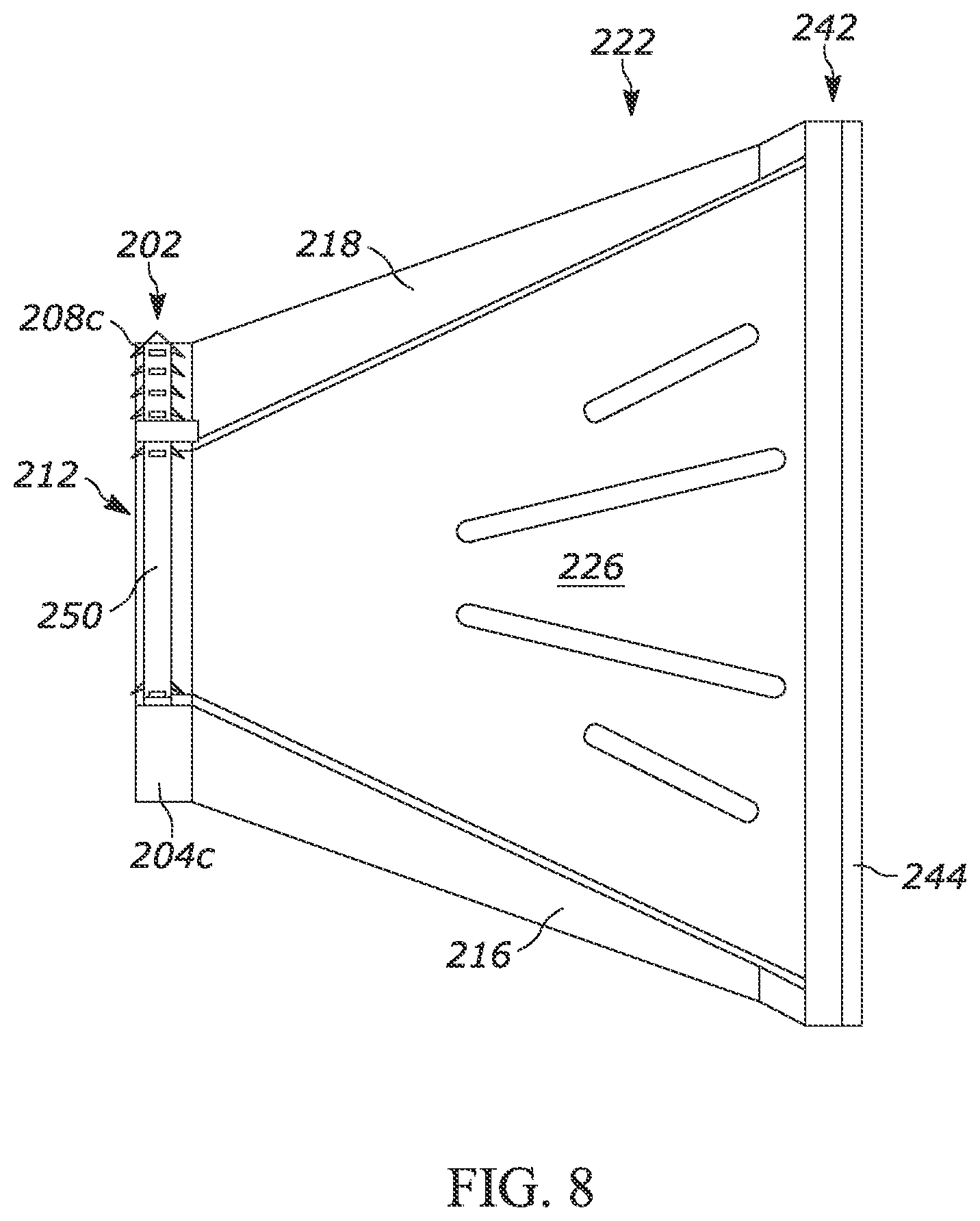 Patent US12378803 Figure 6 – Flared end section assembly and method of making same