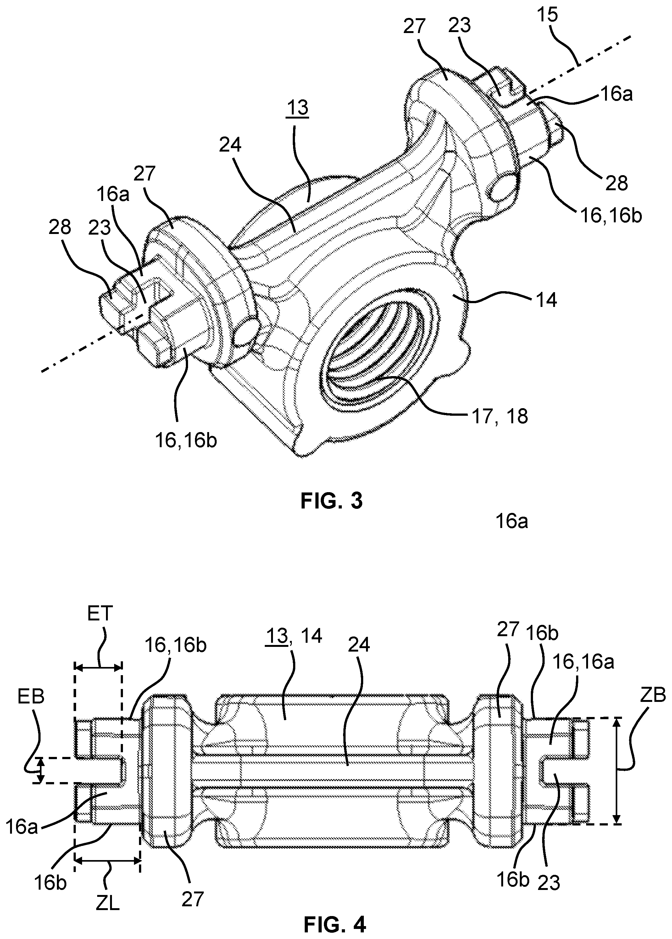 Patent US12378805 Figure 3 – Fastening device for a window lifter, and window lifter