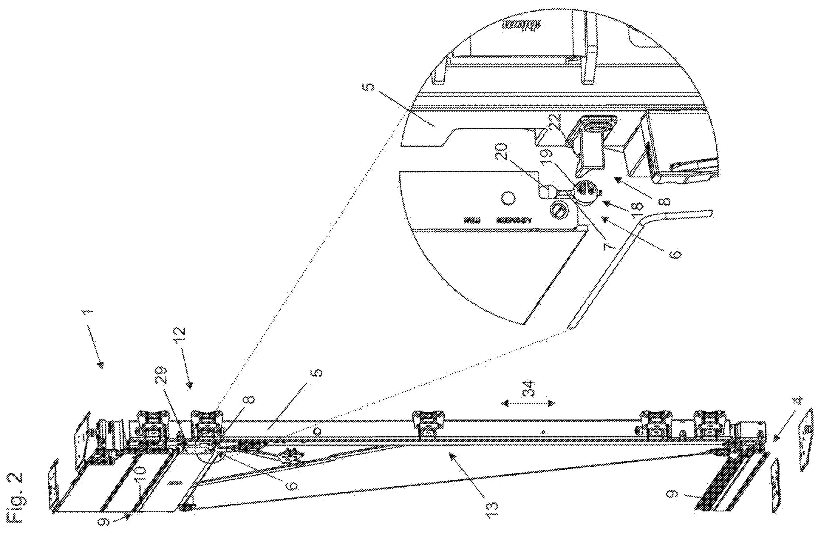 Patent US12378806 Figure 2 – Assembly for guiding at least one movable furniture part relative to a furniture body