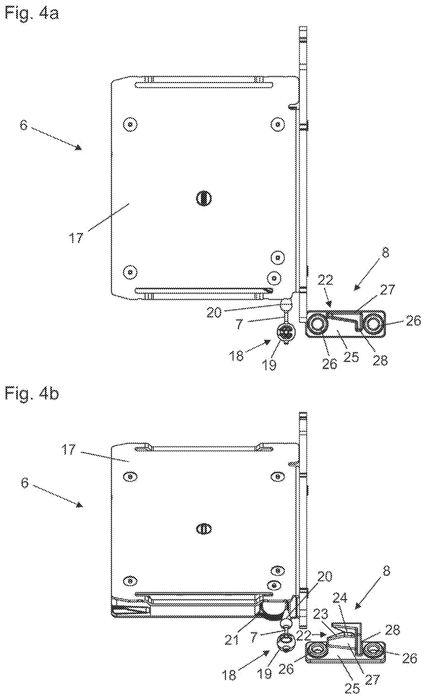 Patent US12378806 Figure 4 – Assembly for guiding at least one movable furniture part relative to a furniture body