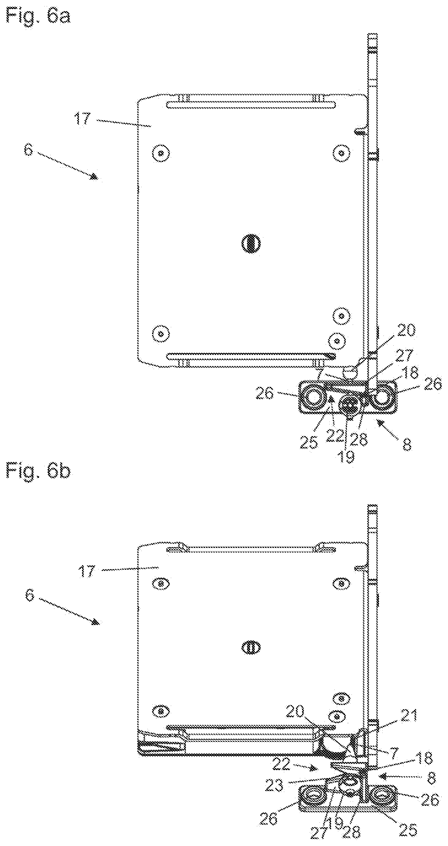 Patent US12378806 Figure 6 – Assembly for guiding at least one movable furniture part relative to a furniture body