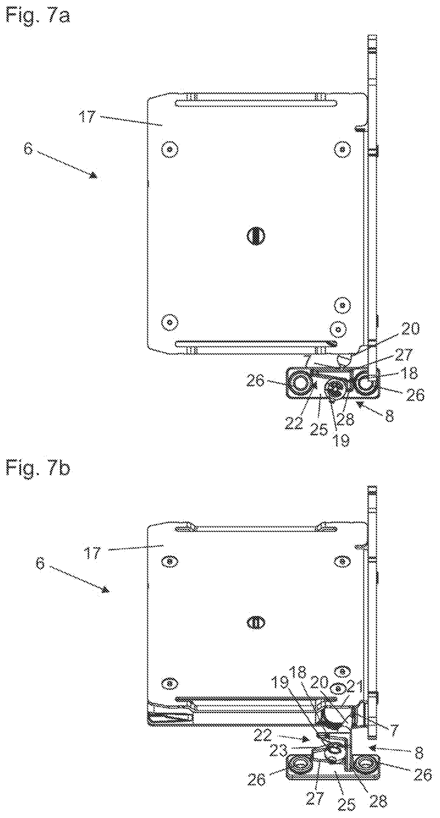 Patent US12378806 Figure 7 – Assembly for guiding at least one movable furniture part relative to a furniture body