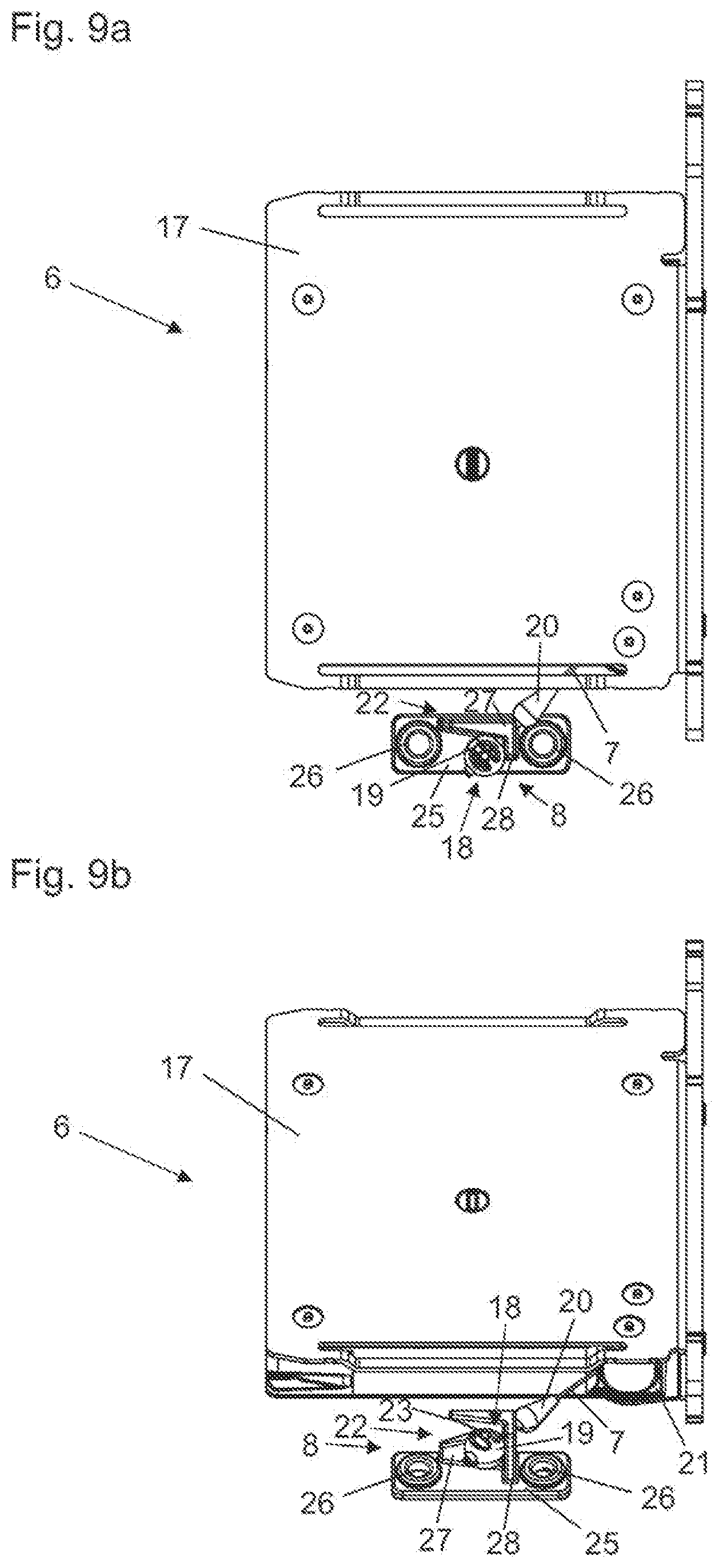 Patent US12378806 Figure 9 – Assembly for guiding at least one movable furniture part relative to a furniture body