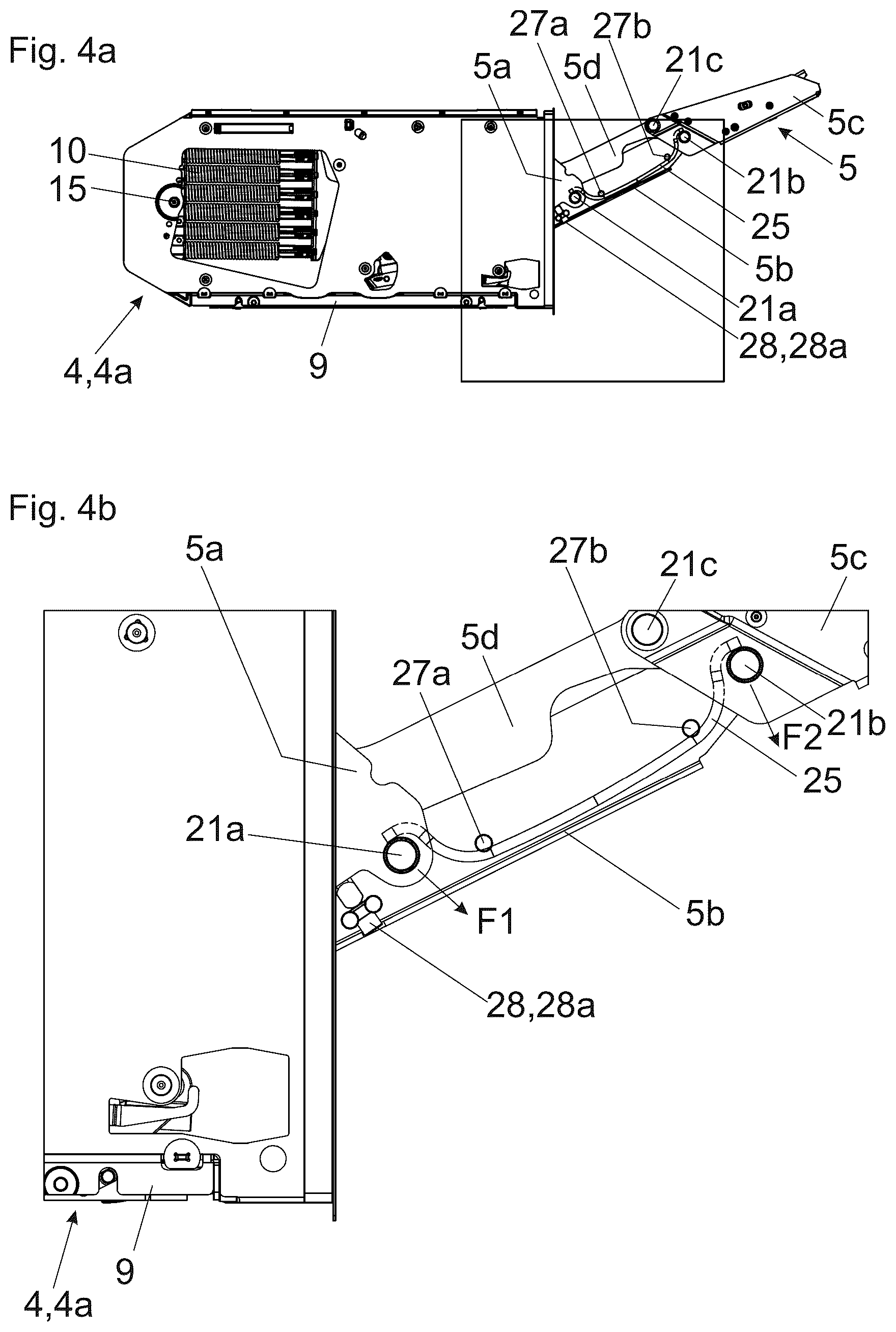 Patent US12378807 Figure 4 – Furniture fittings for the movable mounting of a furniture part