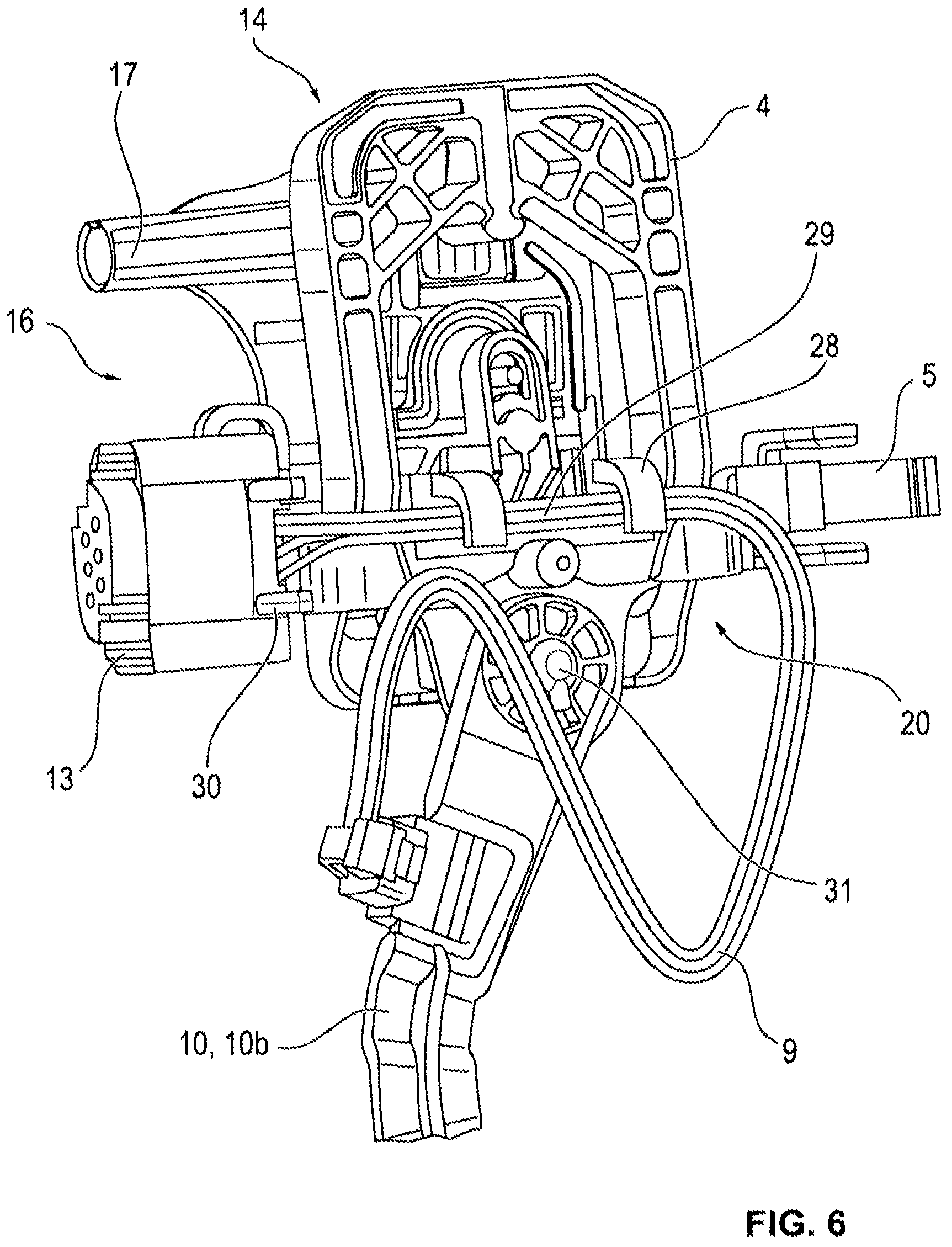 Patent US12378808 Figure 4 – Rail-slider assembly and window lifter of a motor vehicle having such an assembly