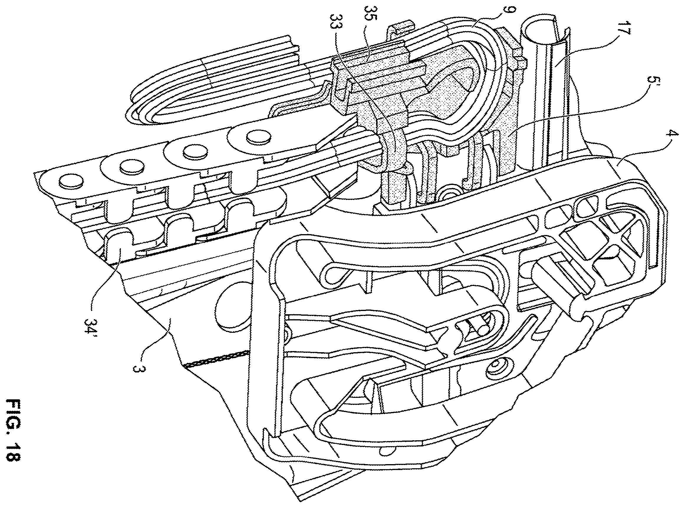 Patent US12378808 Figure 15 – Rail-slider assembly and window lifter of a motor vehicle having such an assembly
