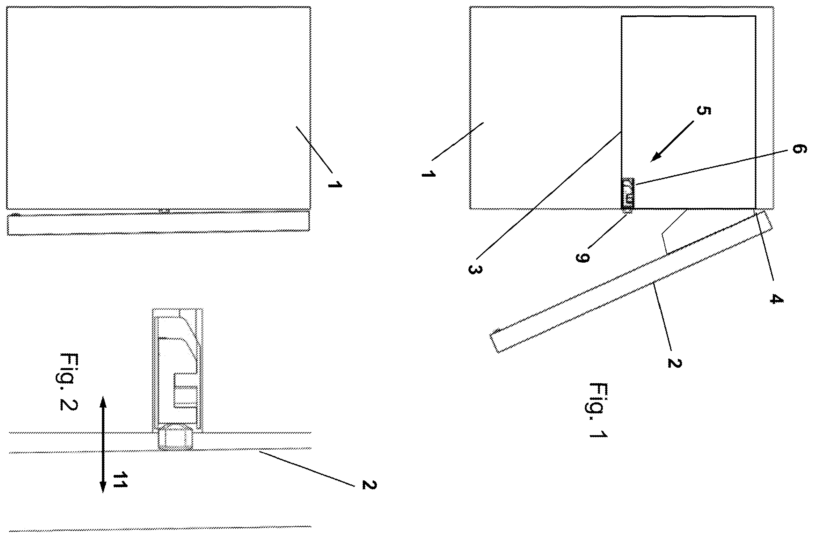 Patent US12378809 Figure 1 – Body comprising parts which are pivotable between two positions, driven by an electric motor