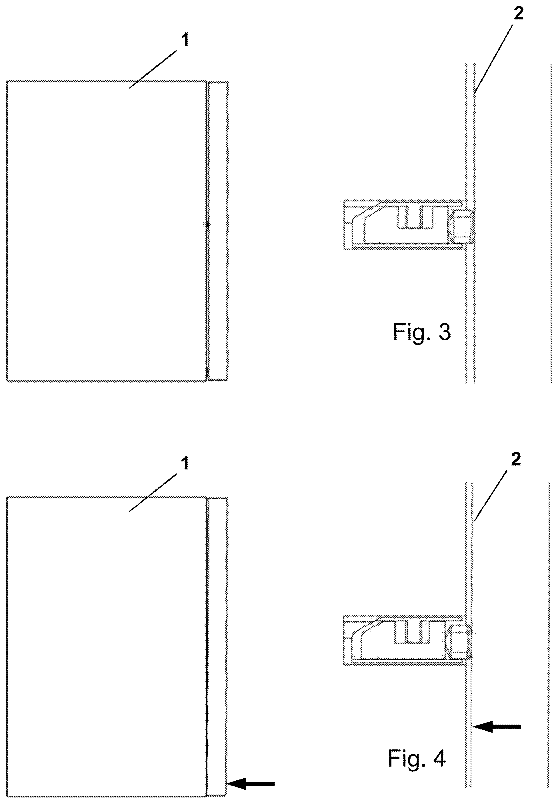 Patent US12378809 Figure 2 – Body comprising parts which are pivotable between two positions, driven by an electric motor