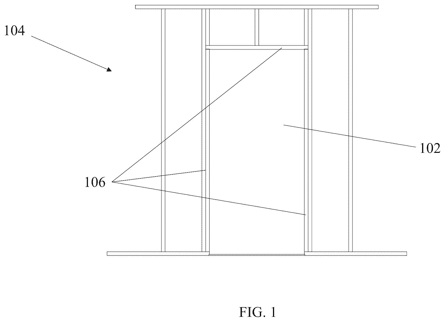 Patent US12378811 Figure 1 – Jamb-hung secondary door and method of installation