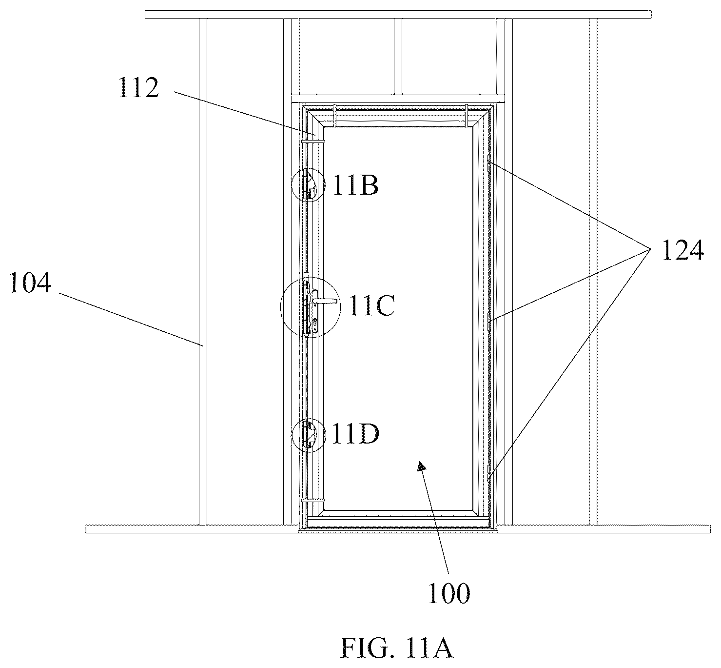 Patent US12378811 Figure 16 – Jamb-hung secondary door and method of installation