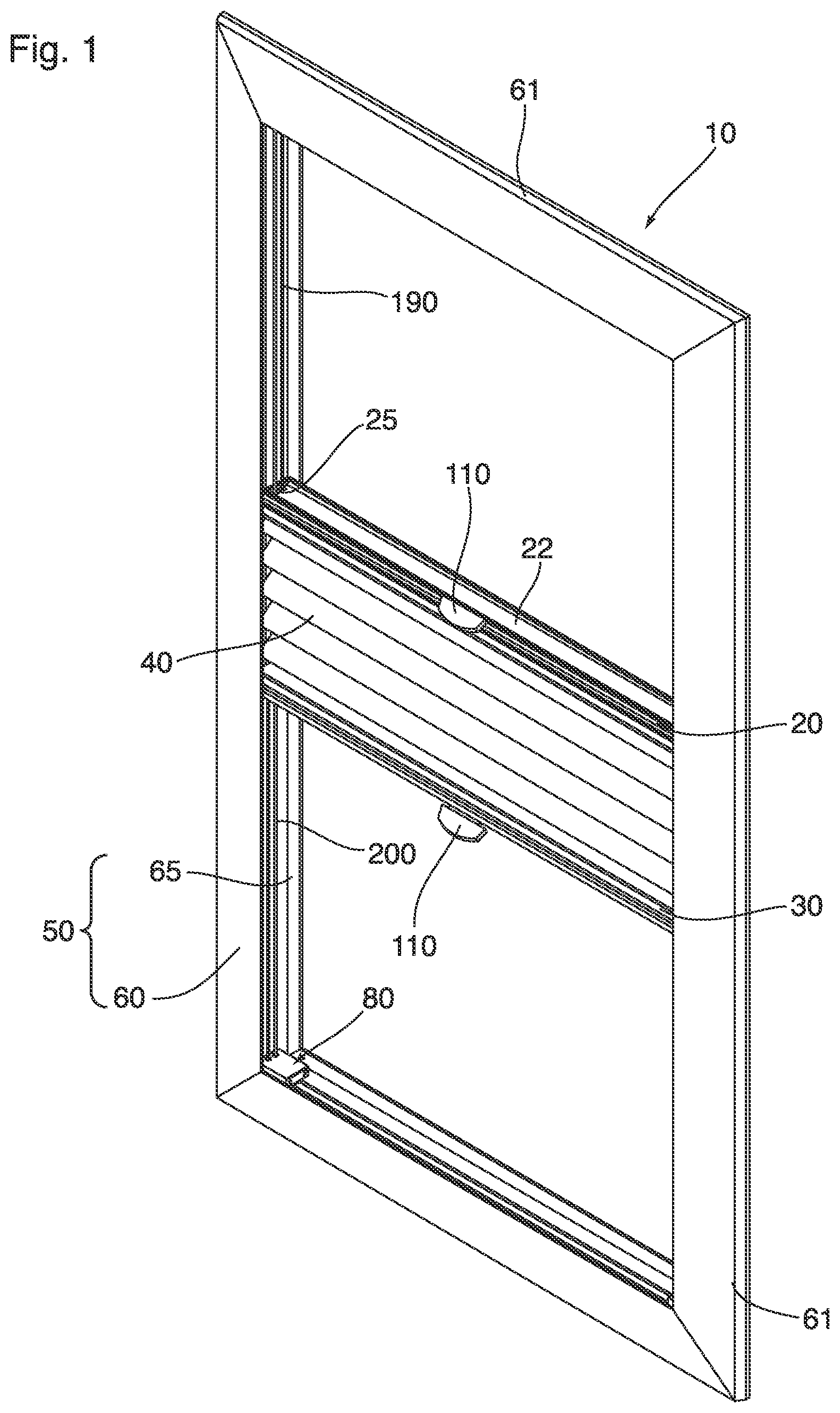 Patent US12378815 — Window covering — Figure 1