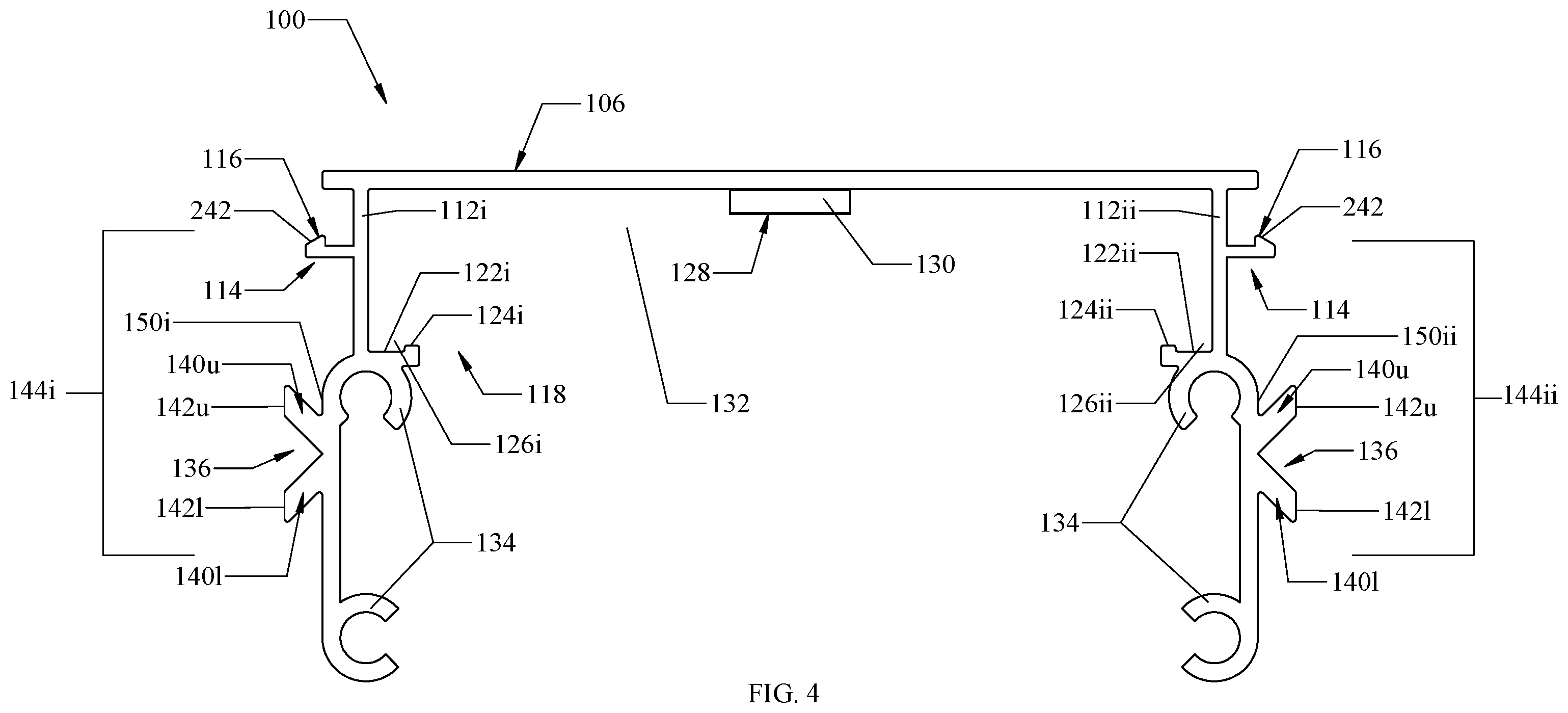Patent US12378816 Figure 8 – Universal adjustable bracket for window and door coverings