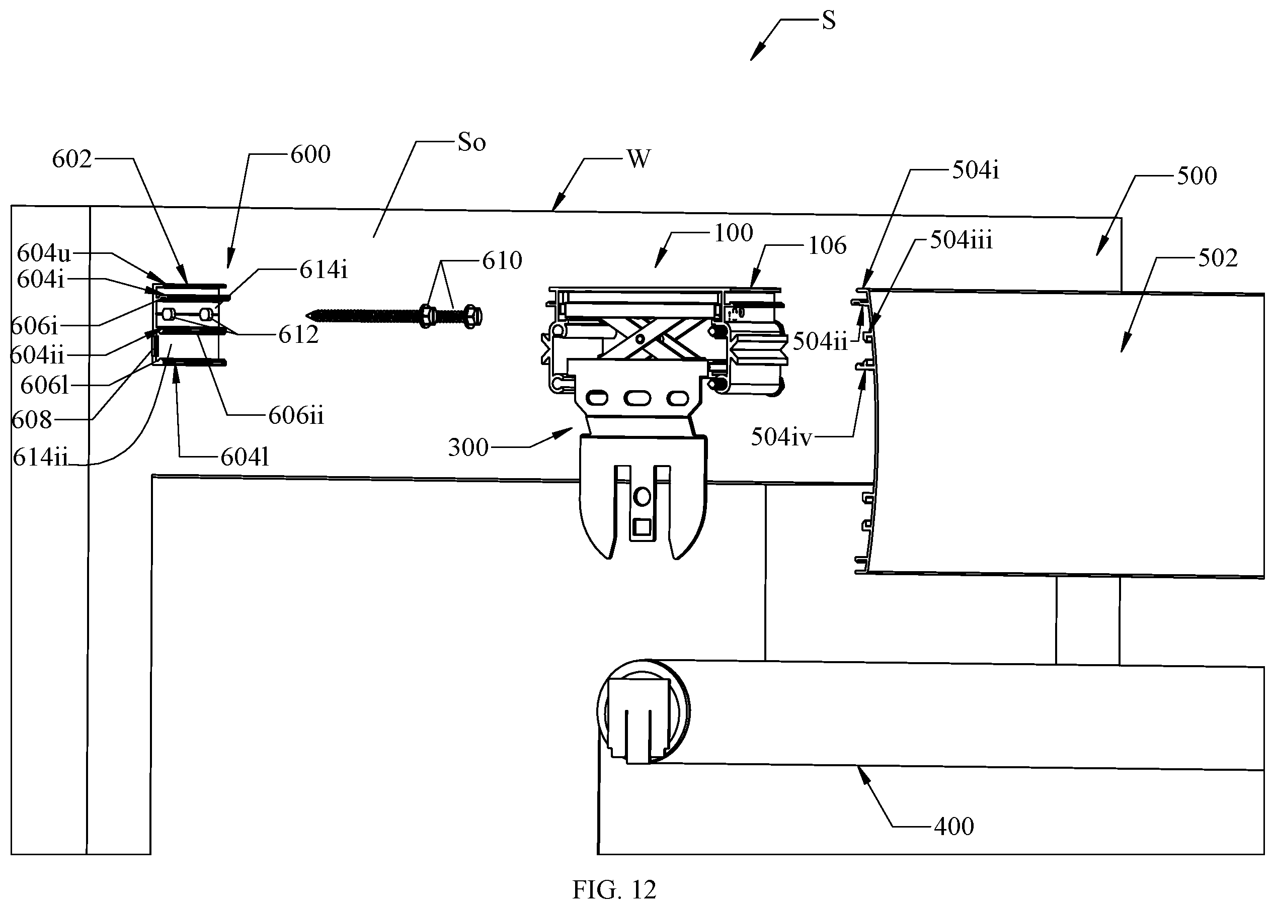 Patent US12378816 Figure 20 – Universal adjustable bracket for window and door coverings