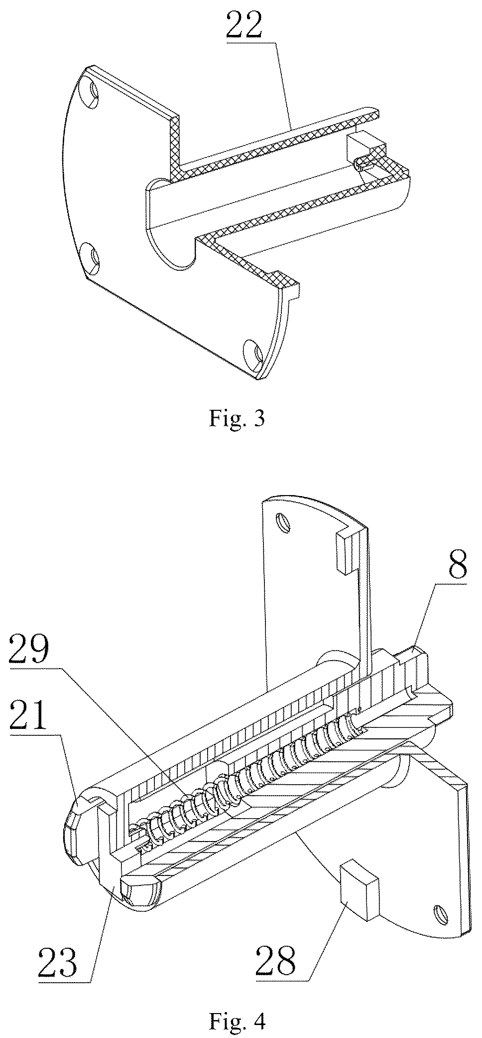 Patent US12378820 Figure 2 – Two-screw adjustable position limiting device