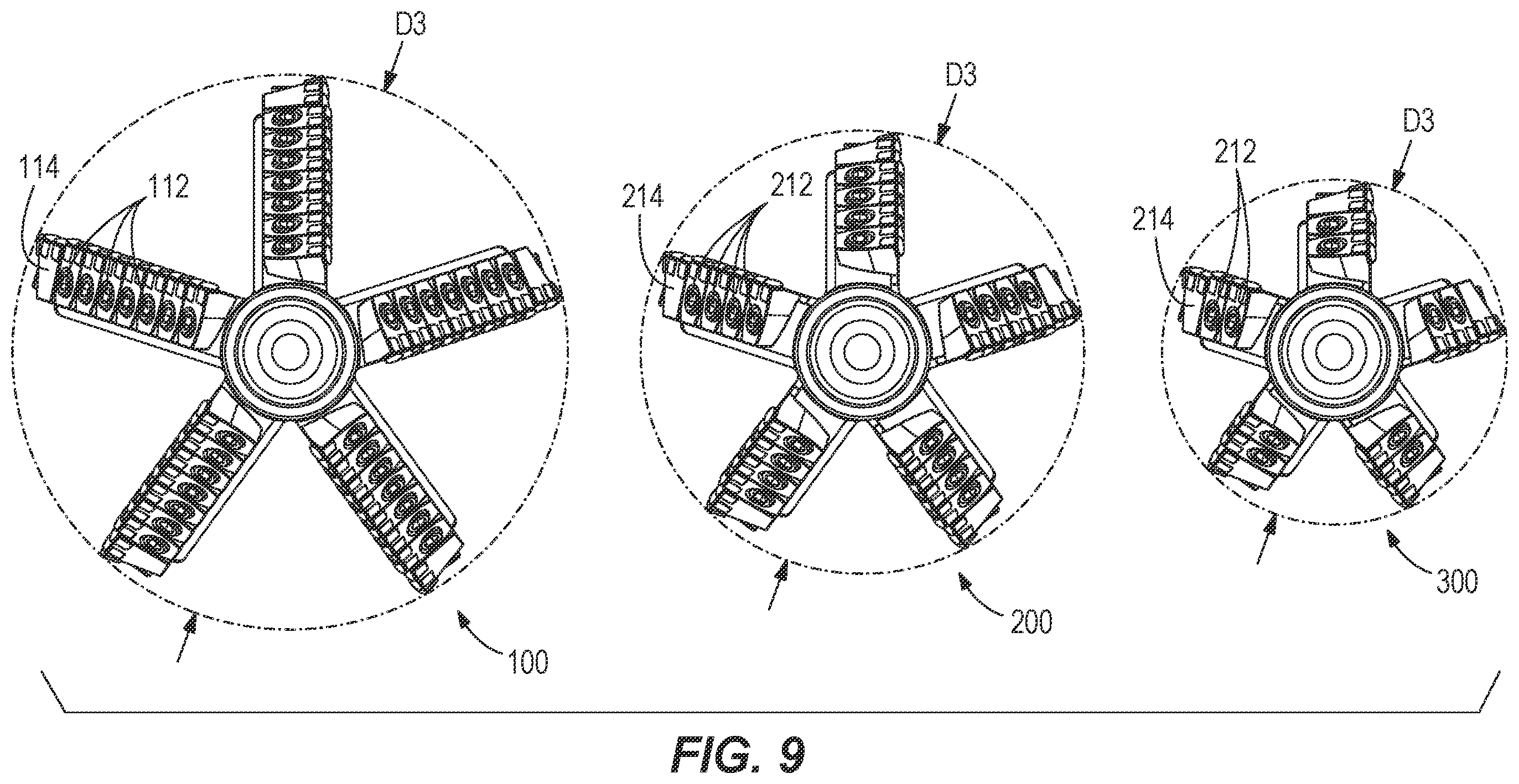 Patent US12378824 Figure 11 – HDD reamer having removable cutting teeth