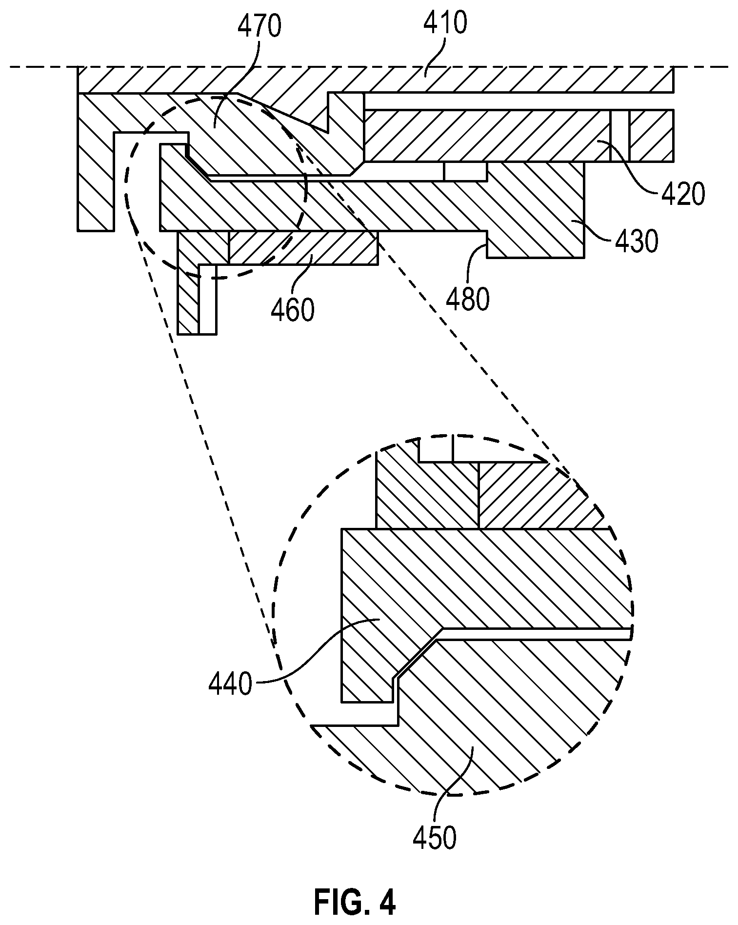 Patent US12378826 Figure 4 – Wireline head with mechanical cable release
