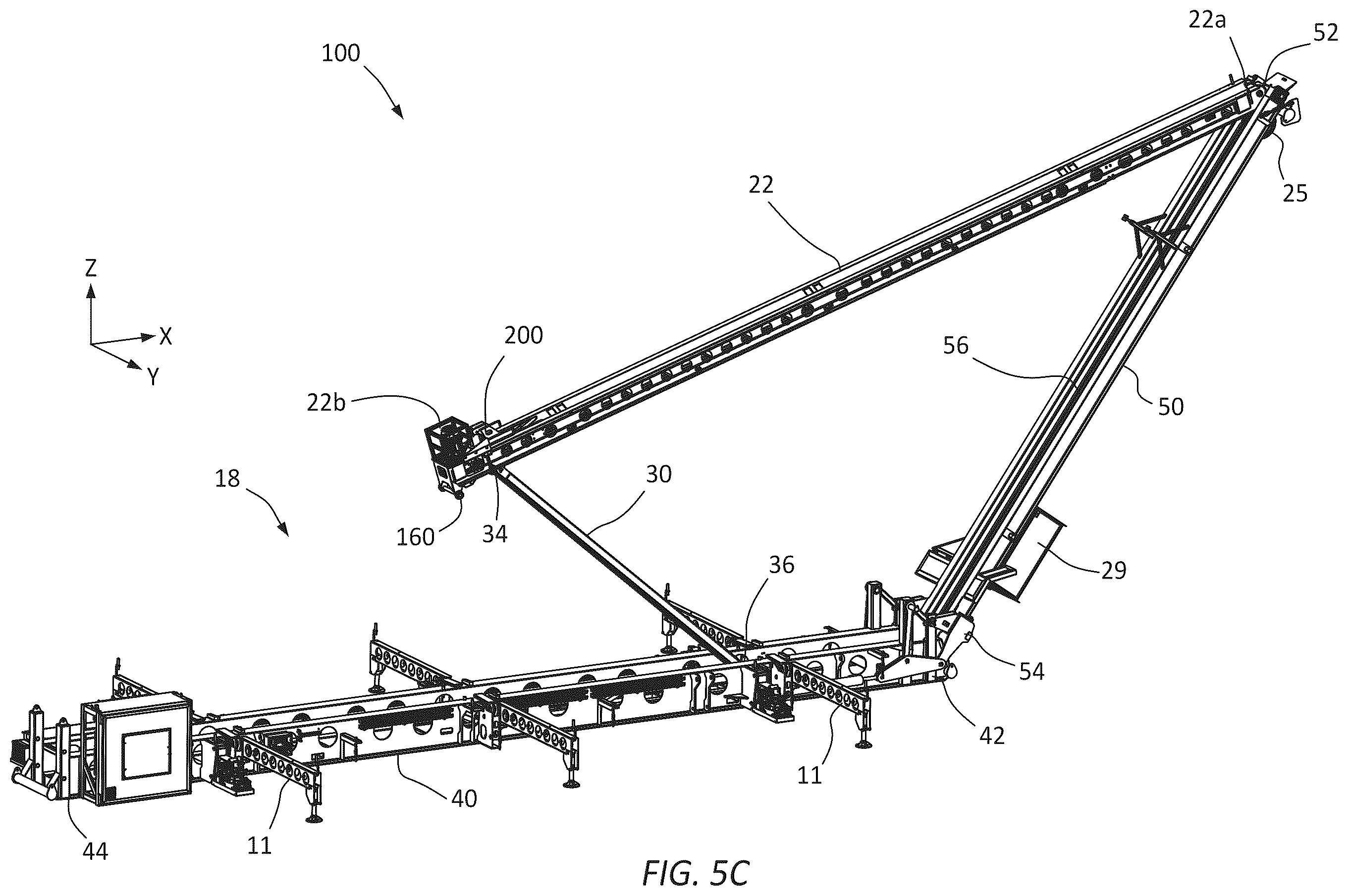 Patent US12378827 Figure 7 – Pipe handling system