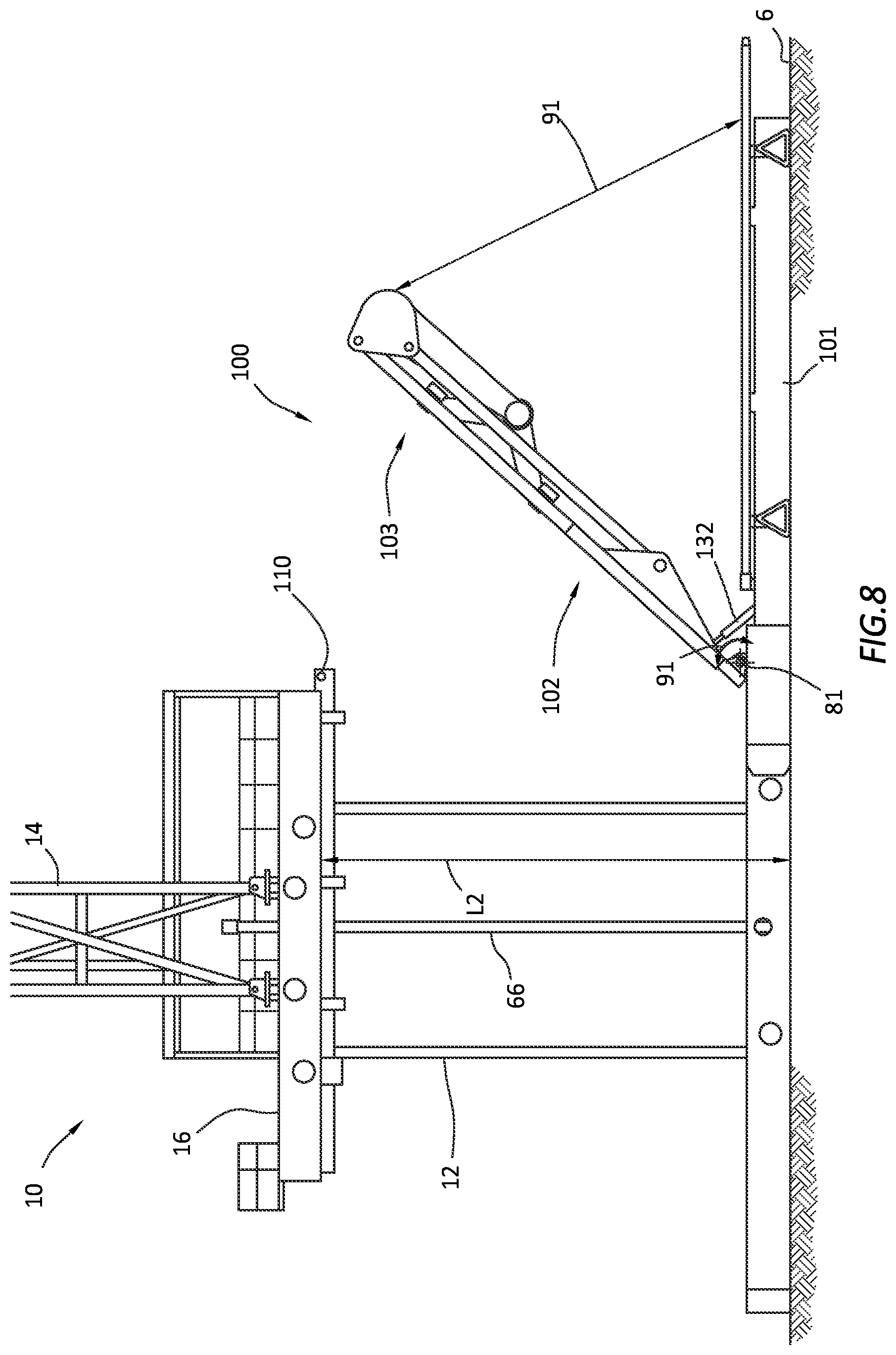 Patent US12378829 Figure 8 – Robotic pipe handler