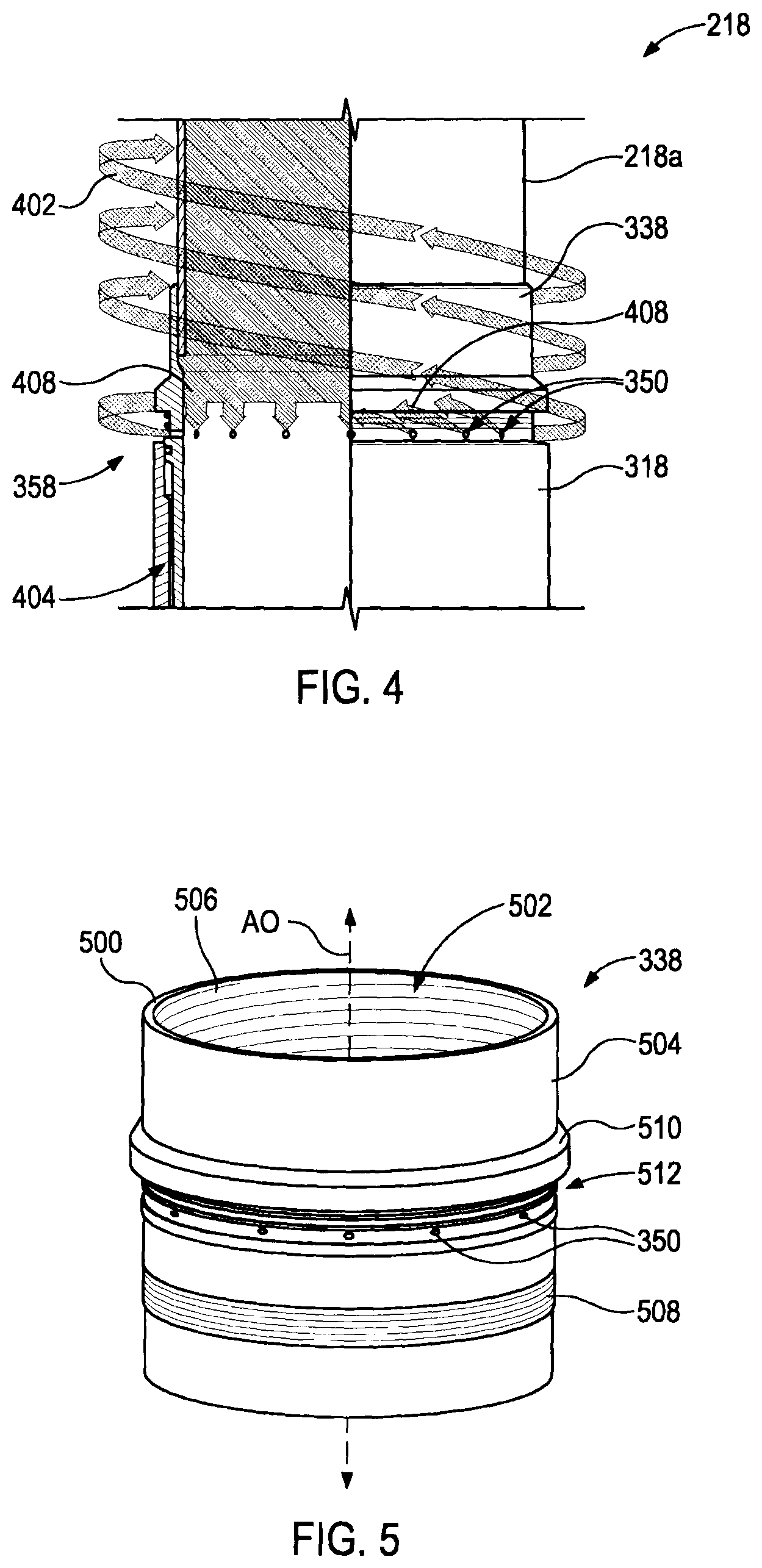 Patent US12378830 Figure 4 – Mudline suspension system running tool with tilted circulation ports