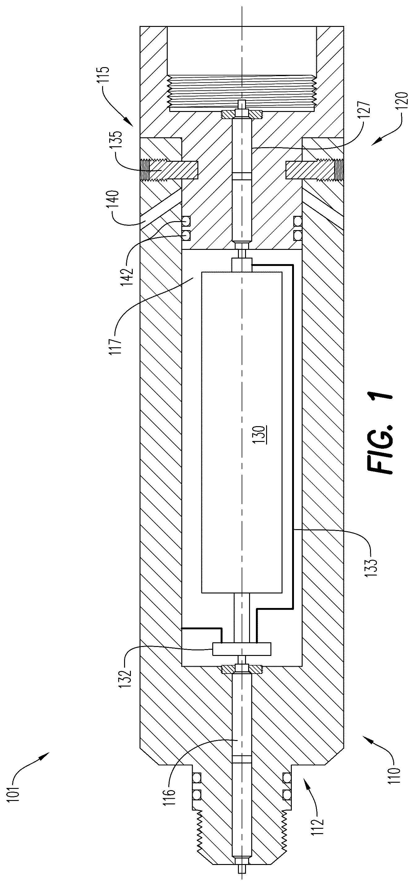 Patent US12378833 Figure 1 – Gas driven wireline release tool