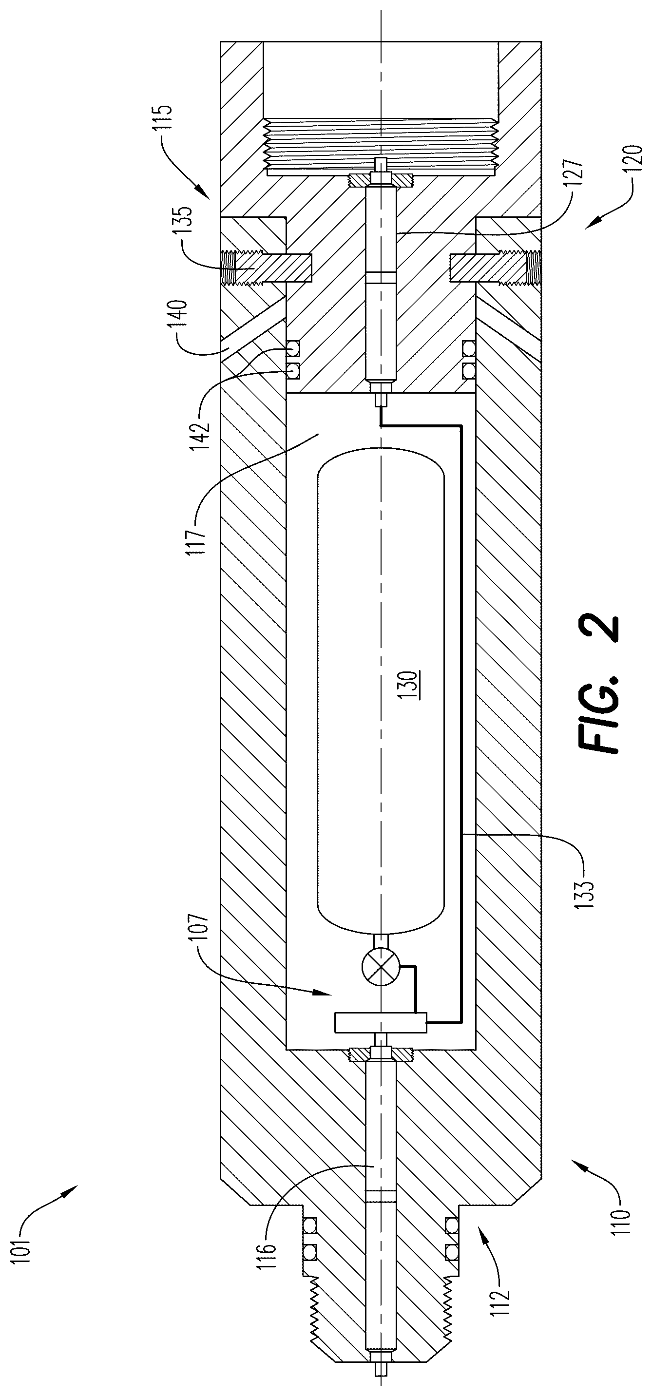 Patent US12378833 Figure 2 – Gas driven wireline release tool