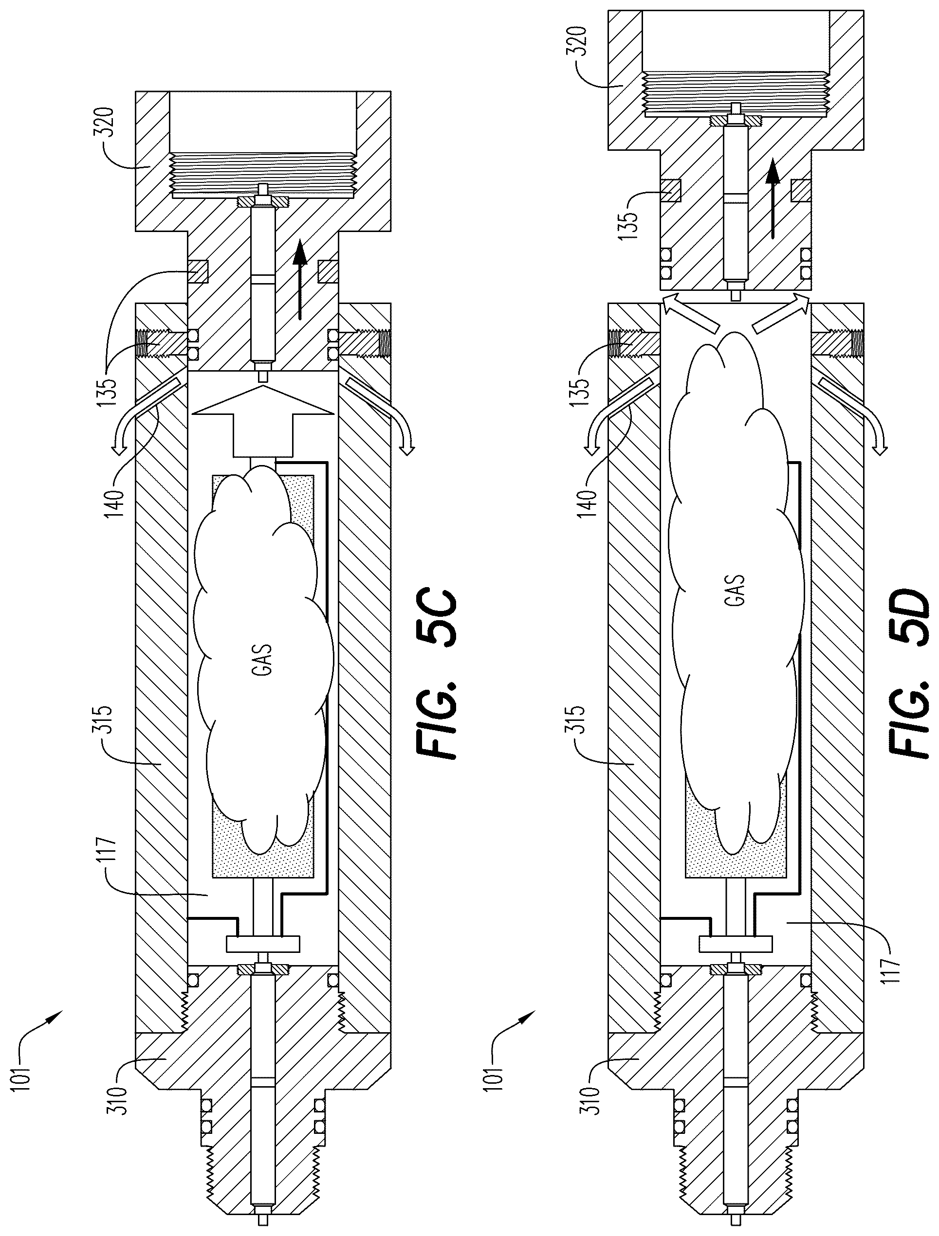 Patent US12378833 Figure 8 – Gas driven wireline release tool
