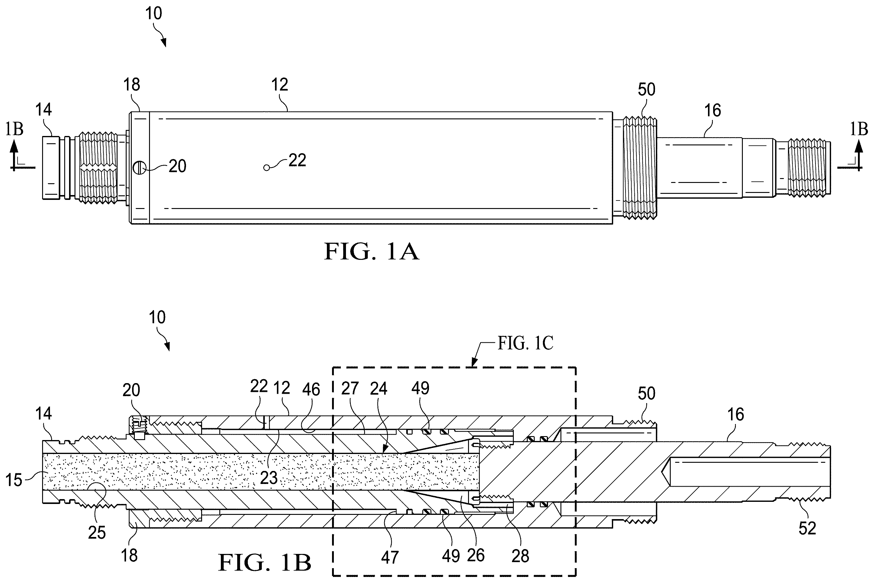 Patent US12378834 Figure 1 – Setting tool
