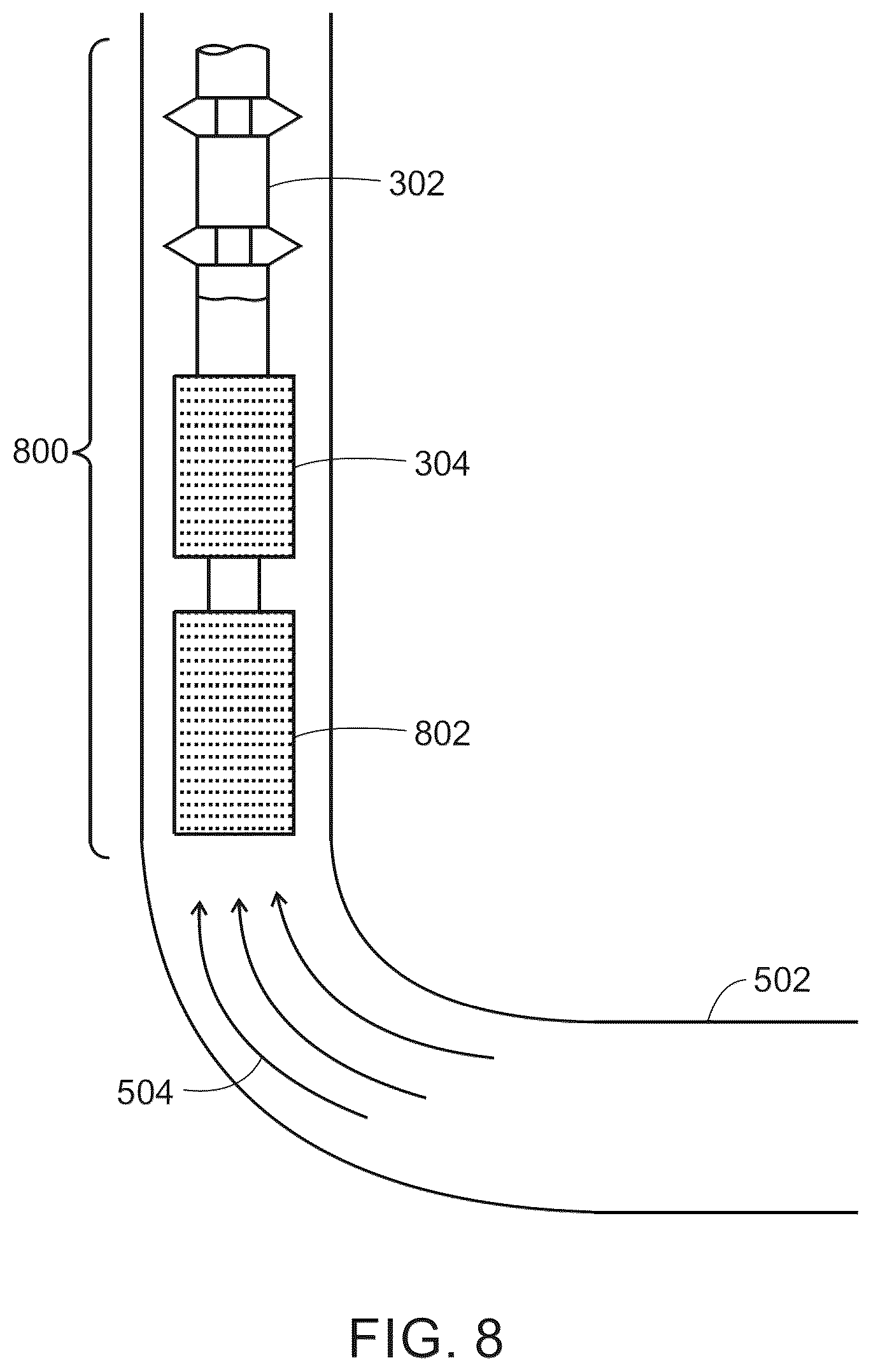 Patent US12378835 Figure 8 – Method and device for downhole treating gas wells