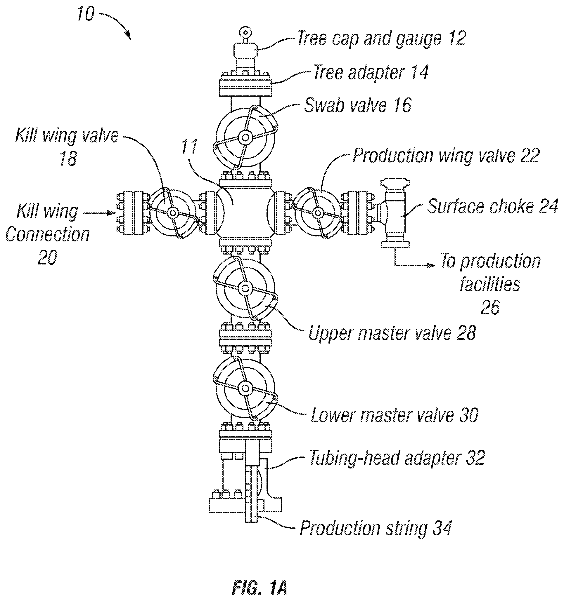 Patent US12378836 Figure 1 – Method and system for deploying an electric submersible pump in a live well