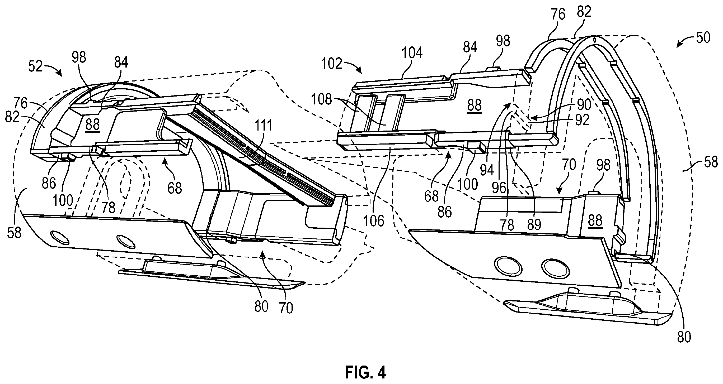 Patent US12378837 Figure 4 – Blowout preventer ram seals and ram blocks