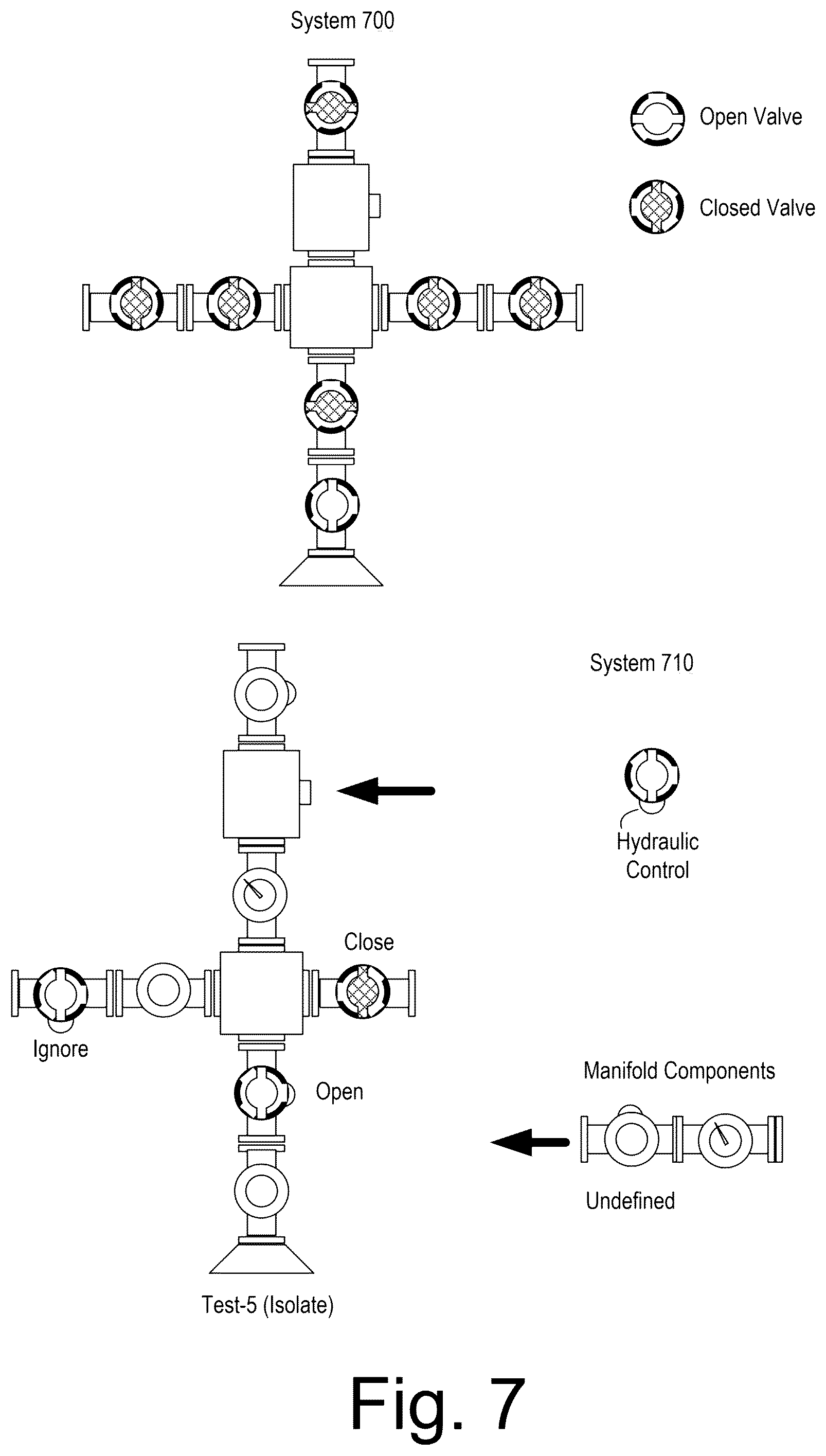 Patent US12378838 Figure 7 – Hydraulic fracturing valve system