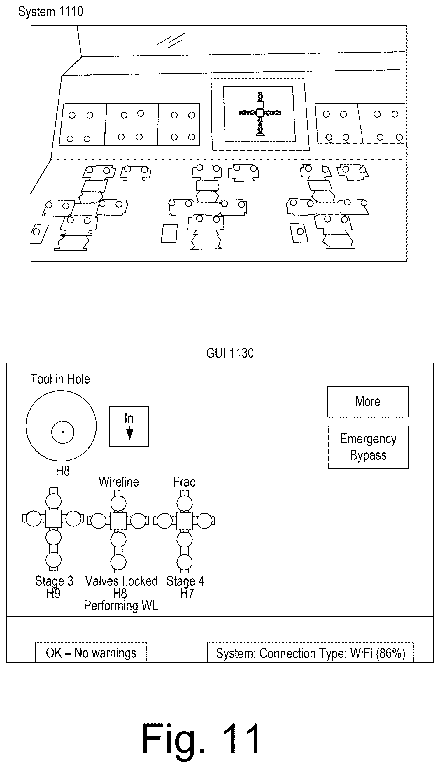 Patent US12378838 Figure 11 – Hydraulic fracturing valve system