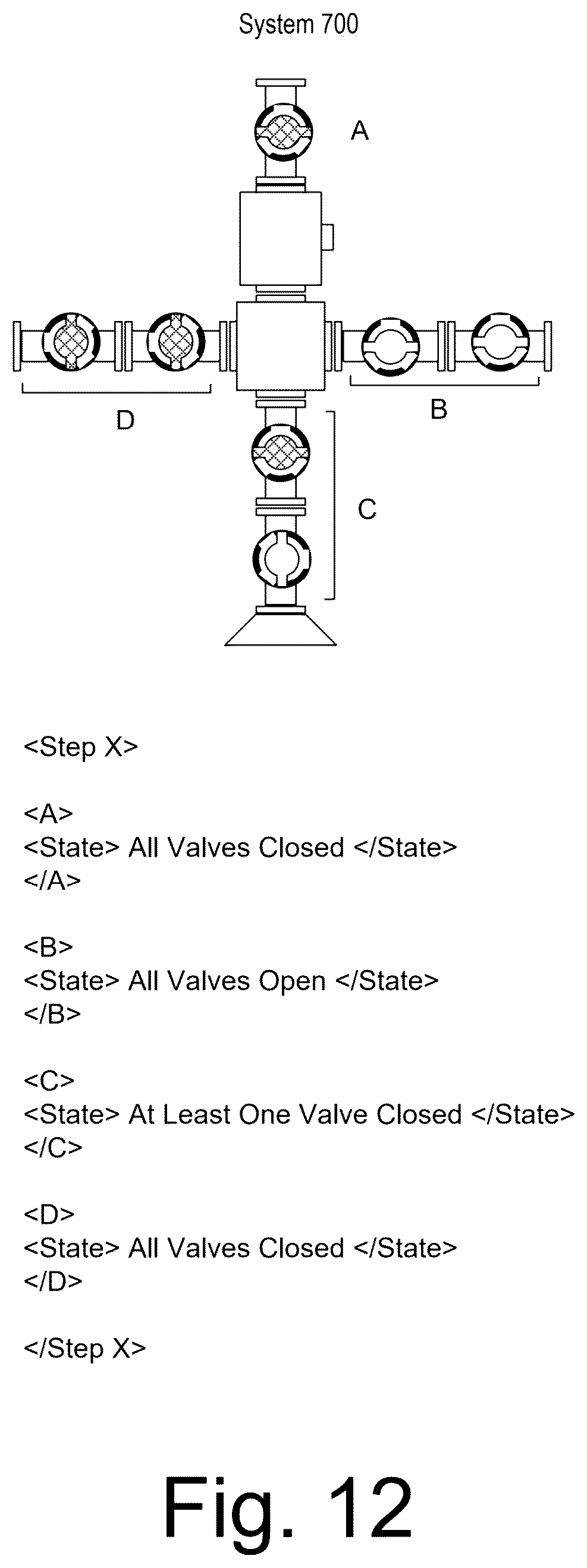 Patent US12378838 Figure 12 – Hydraulic fracturing valve system