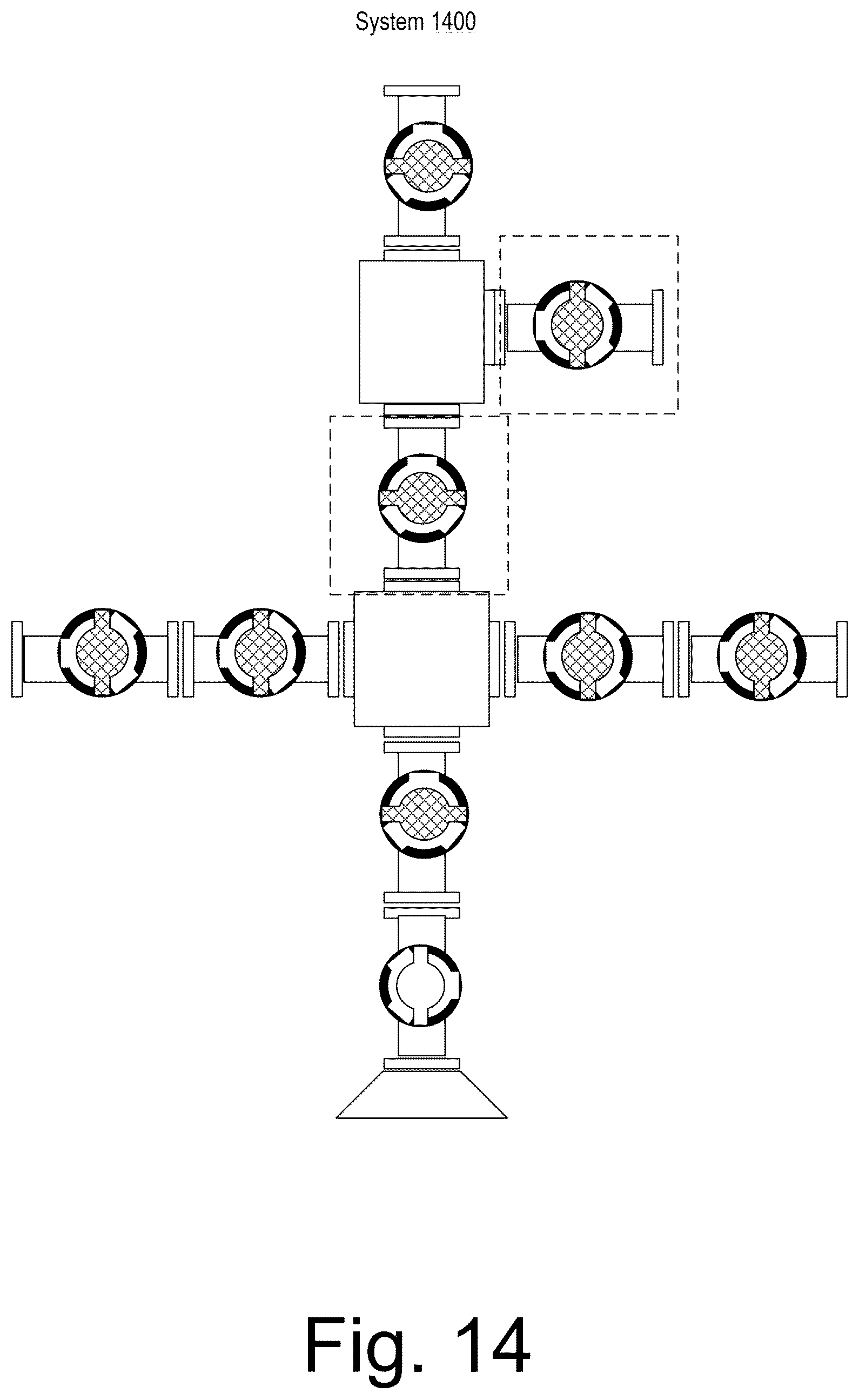 Patent US12378838 Figure 14 – Hydraulic fracturing valve system