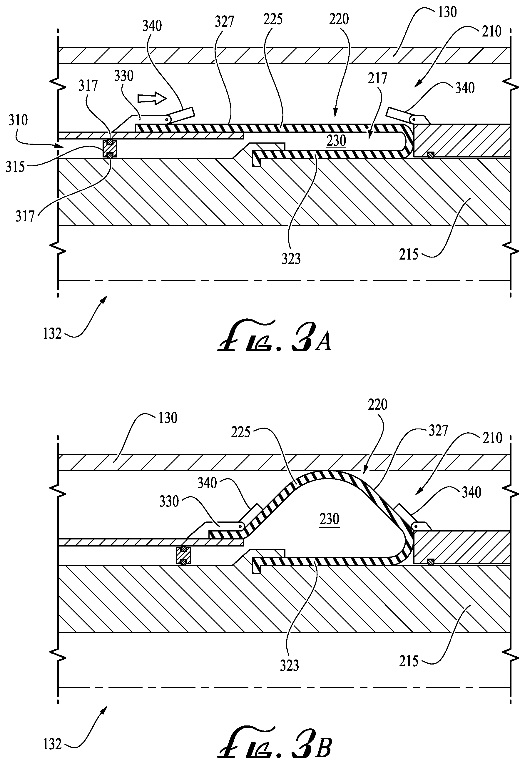 Patent US12378840 Figure 3 – High-expansion dynamic inflatable packer element