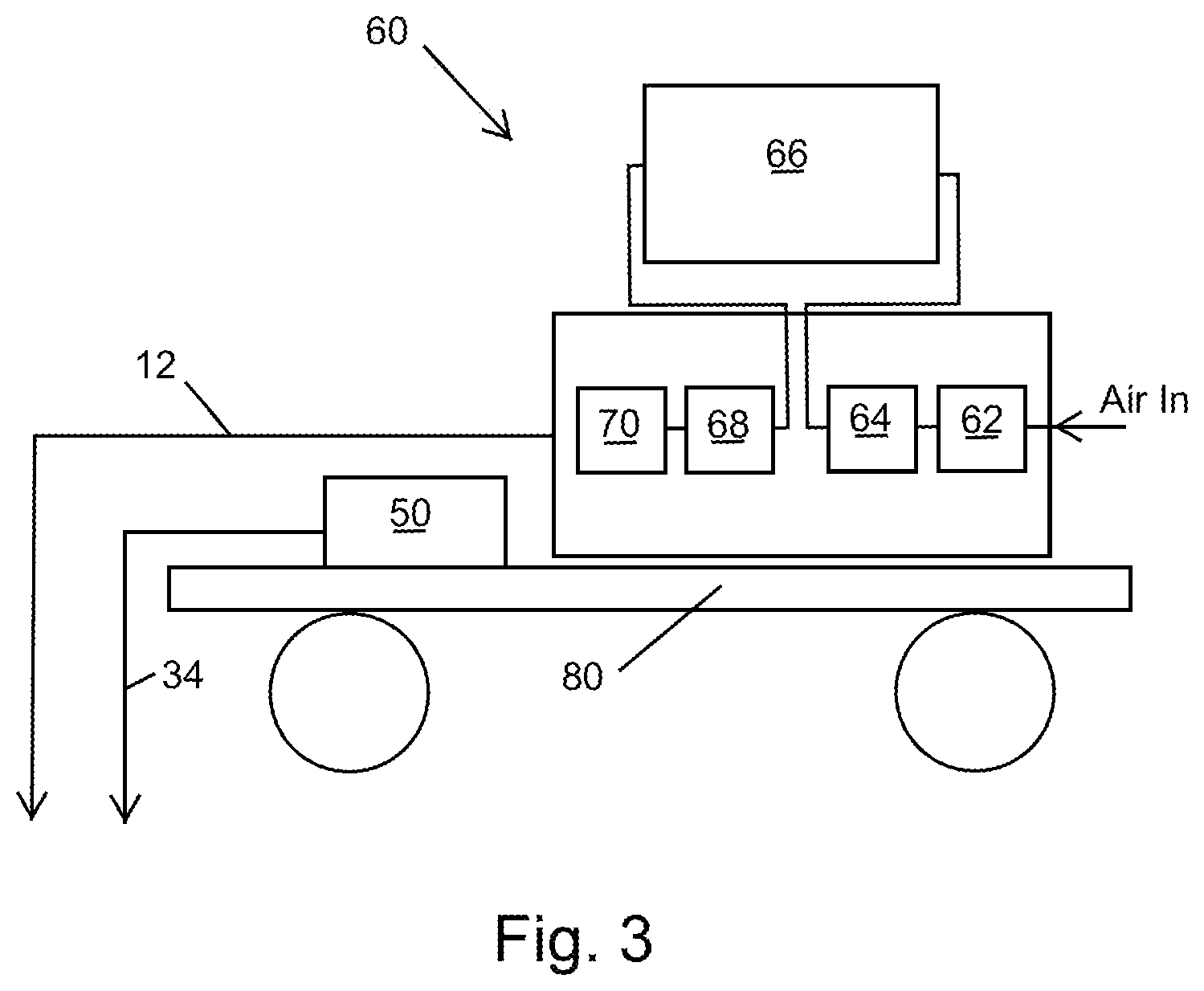 Patent US12378845 Figure 2 – System and method for rehabilitating a water well with compressed nitrogen