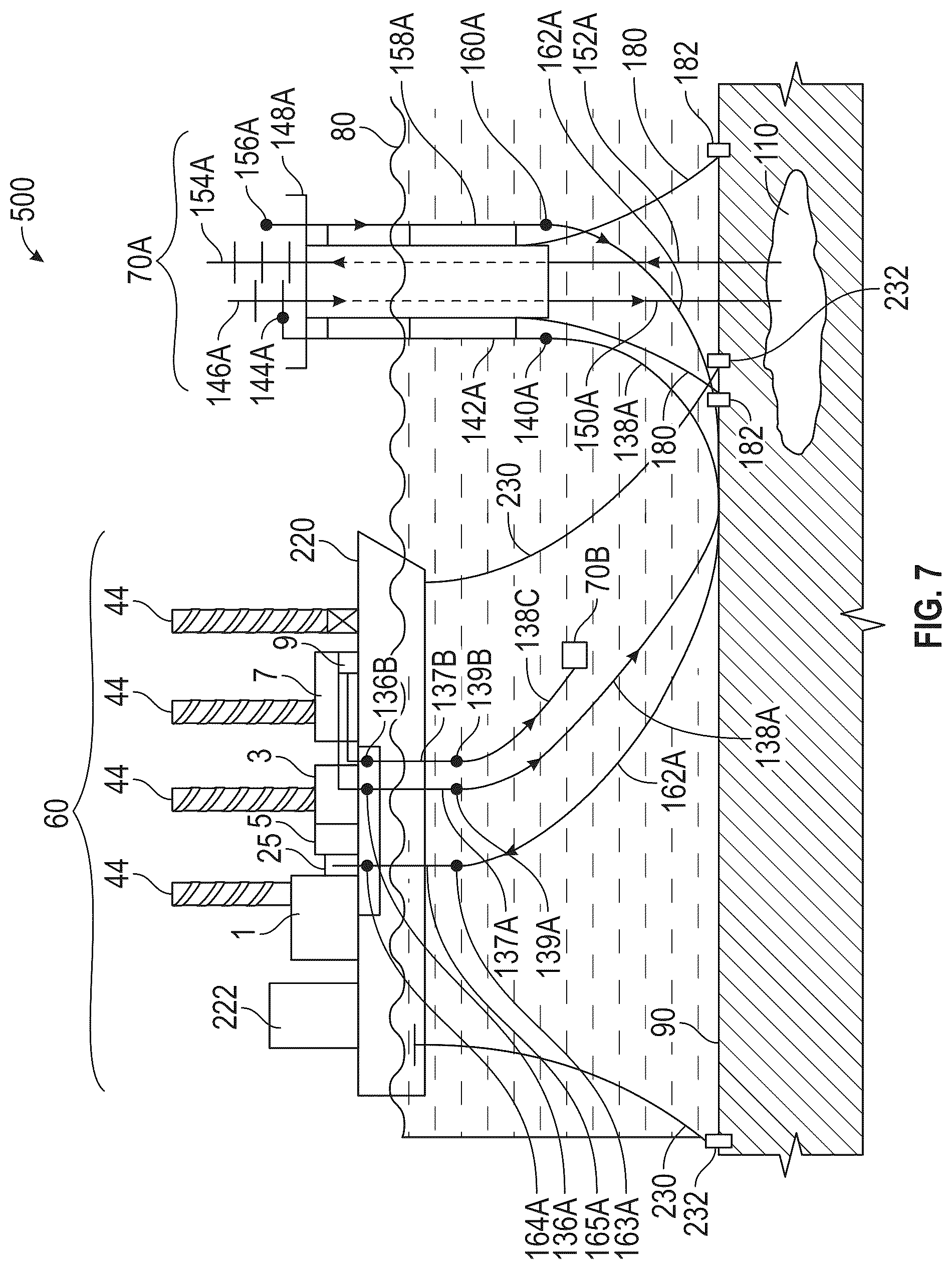 Patent US12378847 Figure 7 – Mobile offshore carbon capture and sequestration systems and methods using floating structure