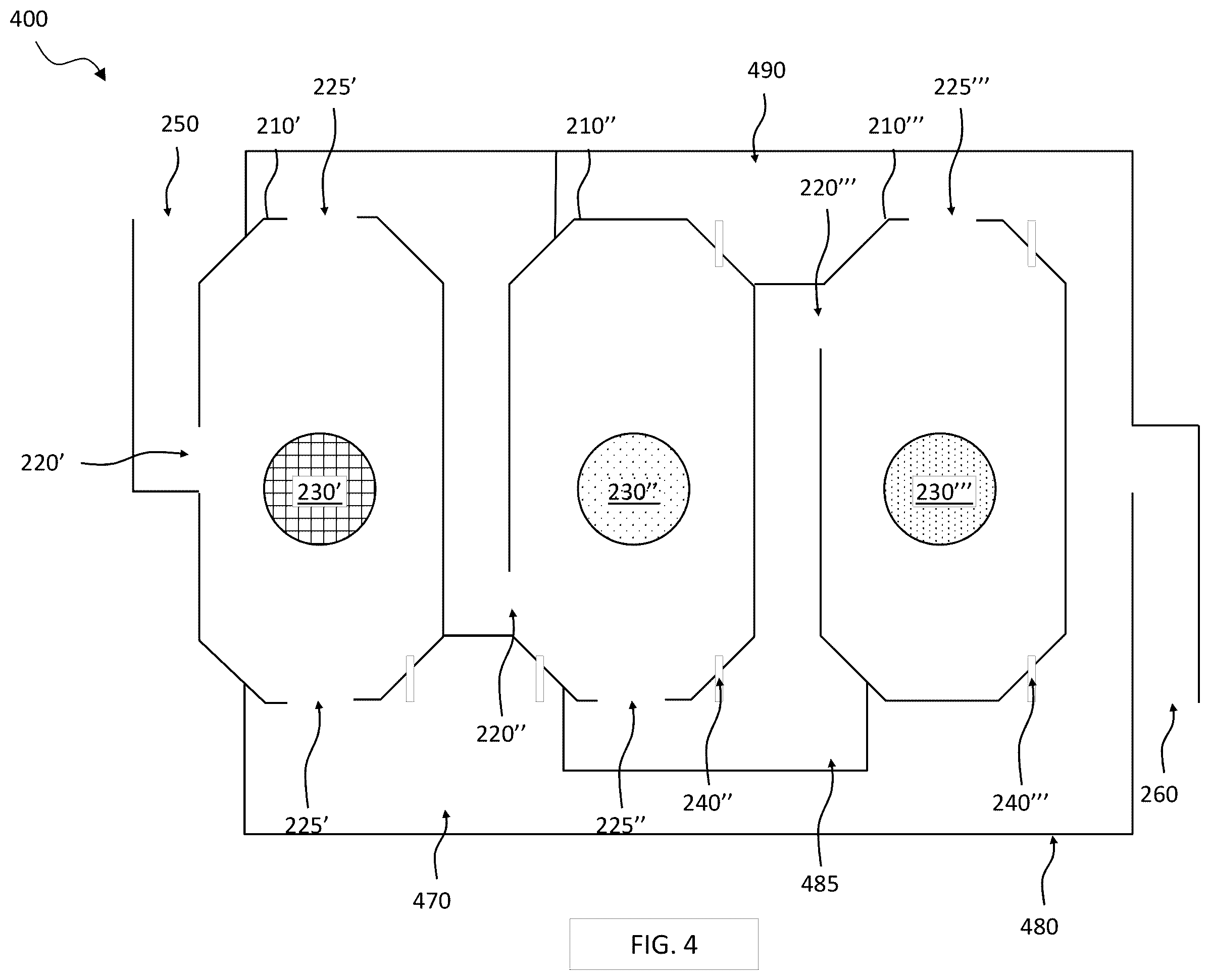 Patent US12378850 Figure 4 – Fluid flow control system employing gravity driven floats and a valve