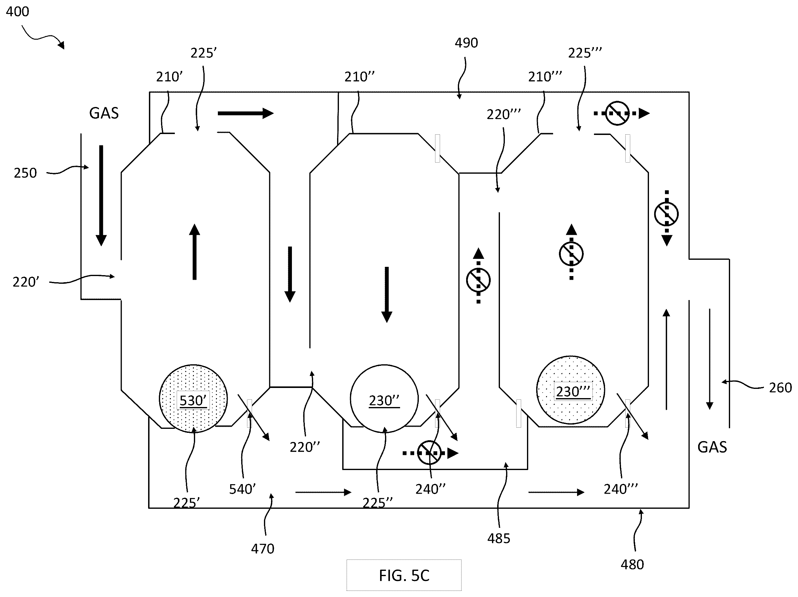 Patent US12378850 Figure 7 – Fluid flow control system employing gravity driven floats and a valve