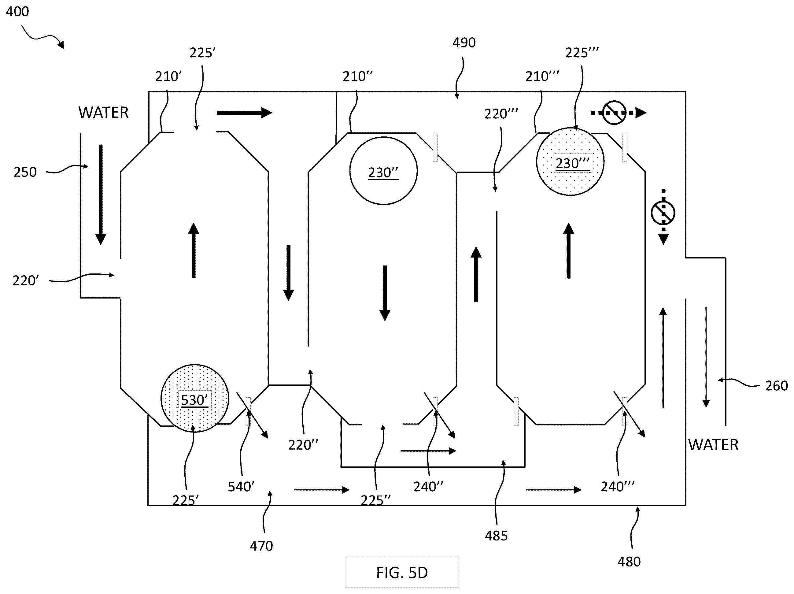 Patent US12378850 Figure 8 – Fluid flow control system employing gravity driven floats and a valve