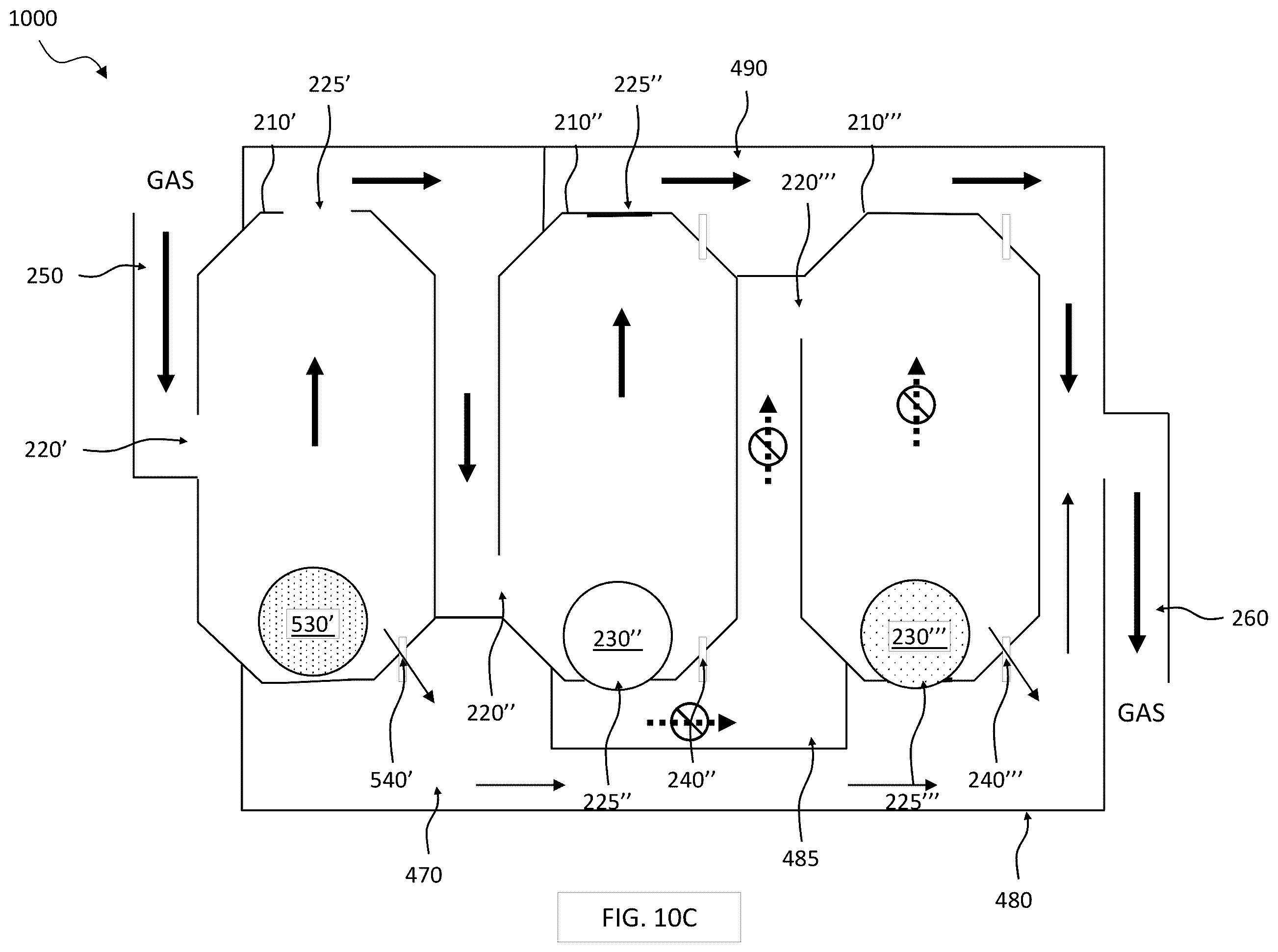 Patent US12378850 Figure 17 – Fluid flow control system employing gravity driven floats and a valve