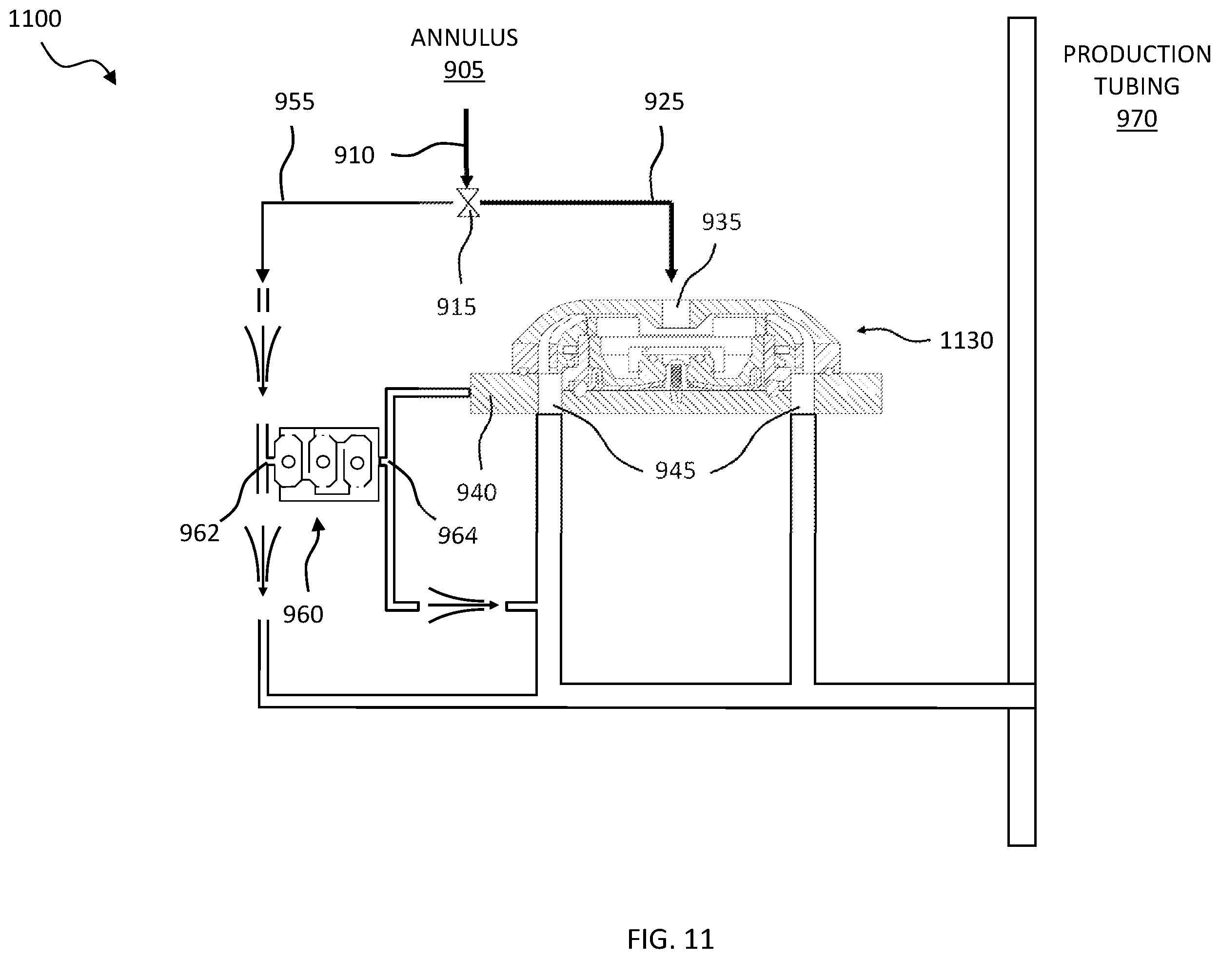 Patent US12378850 Figure 19 – Fluid flow control system employing gravity driven floats and a valve