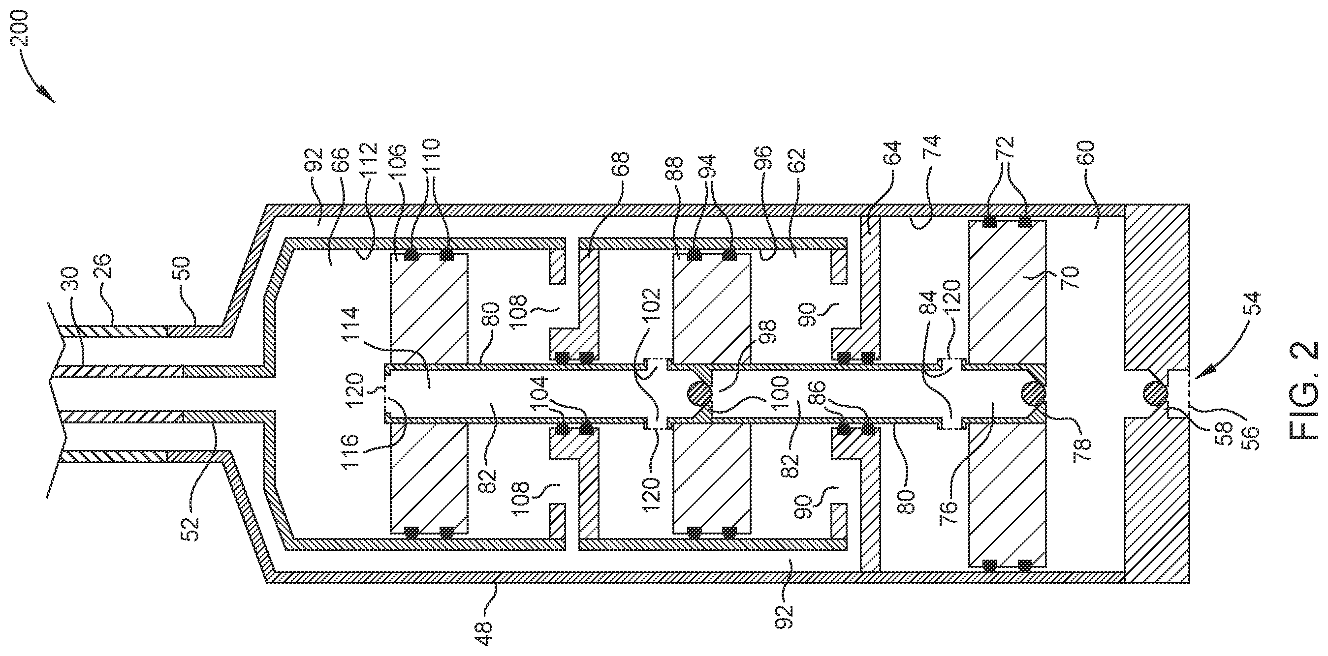 Patent US12378851 Figure 2 – Method and system for producing well fluids